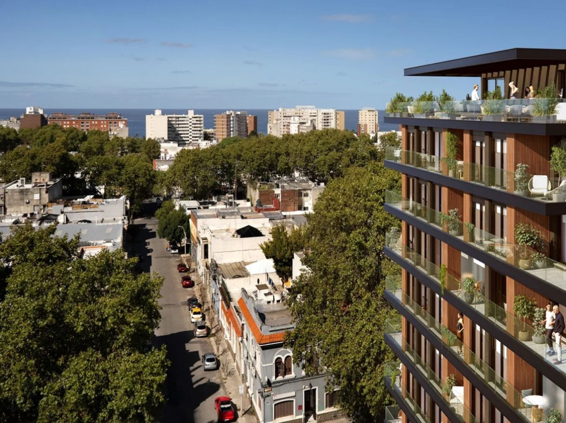 Dos dormitorios con gran terraza al frente - 7