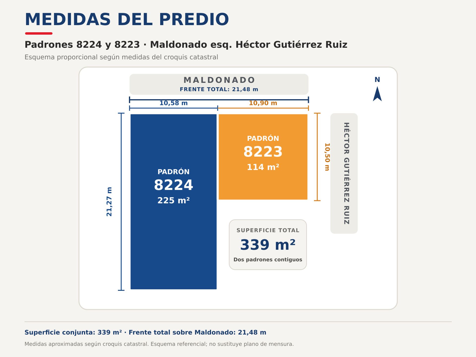 VENTA 2 PADRONES CONTIGUOS 339 m² LEY VIS - 3