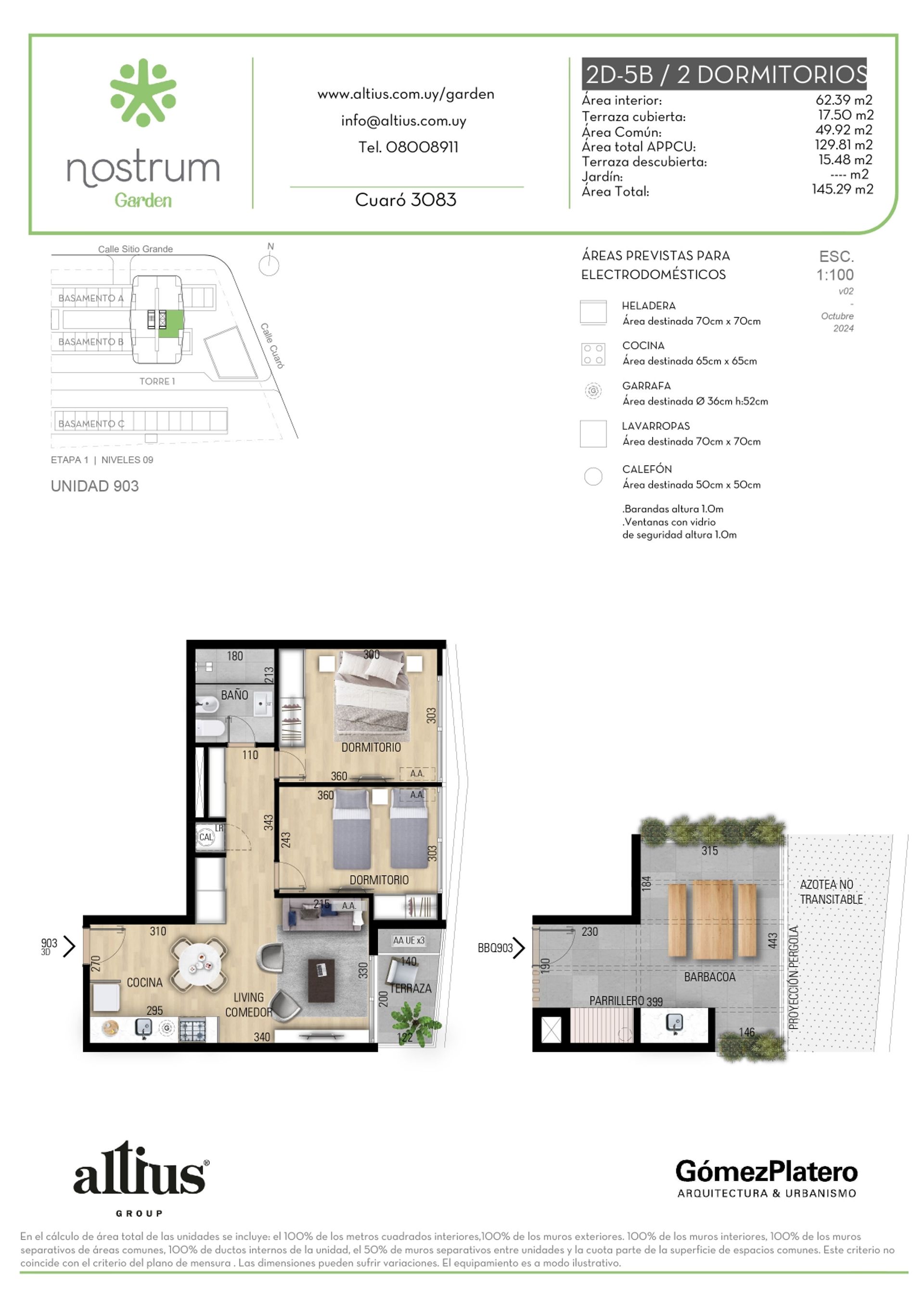 VENTA APARTAMENTO 2 DORMITORIOS NOSTRUM GARDEN - 1