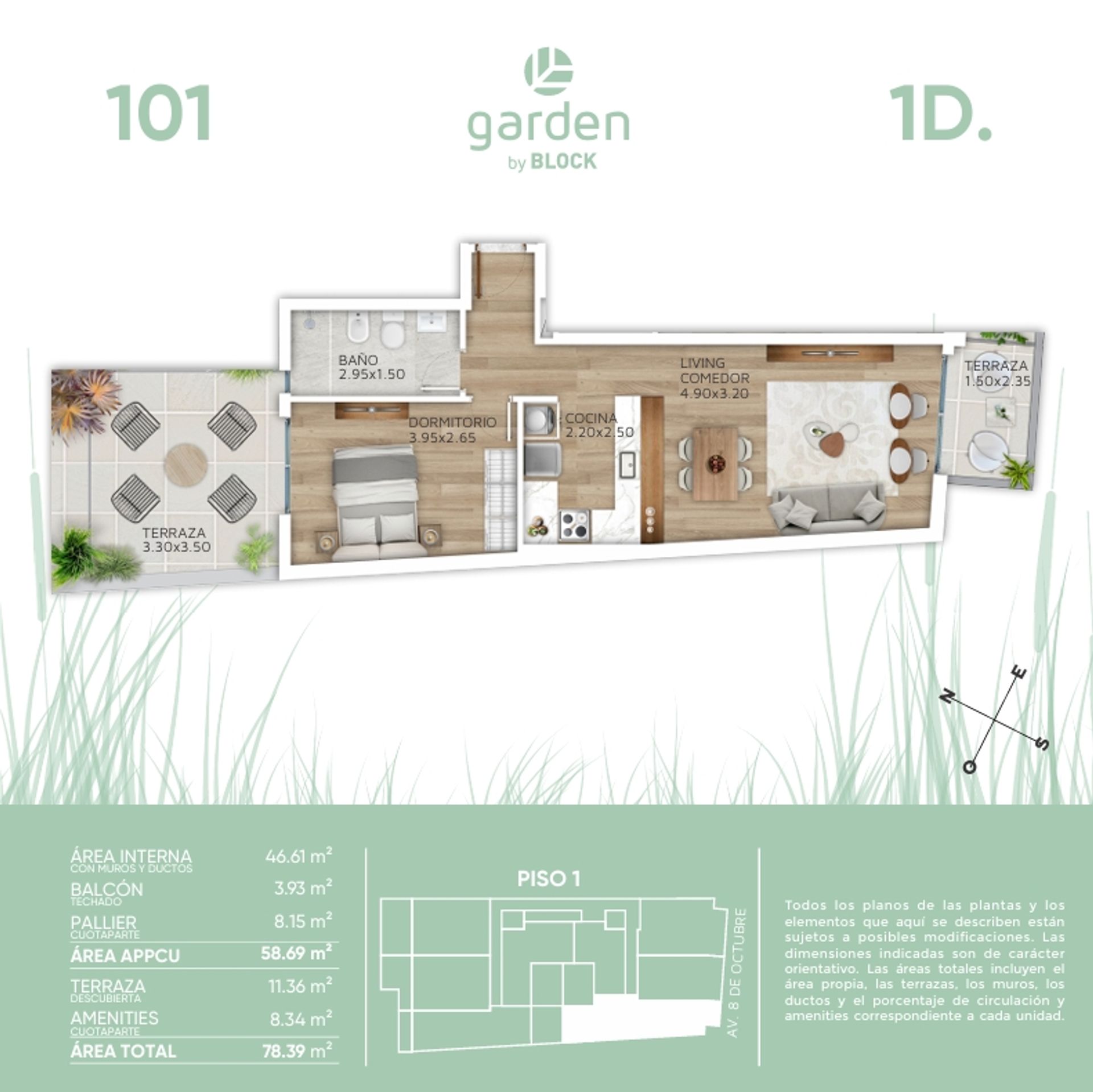 Venta Apartamento 1 Dormitorio Patio La Blanqueada - 1