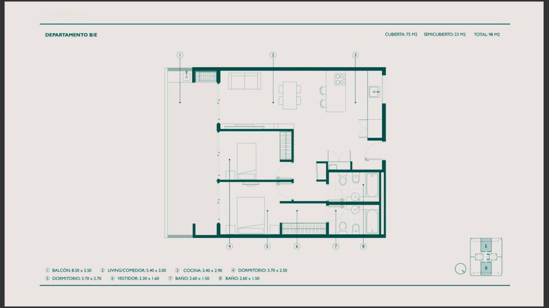 VENTA DPTO 3AMB C/BCON ATERRAZADO. A ESTRENAR - 15
