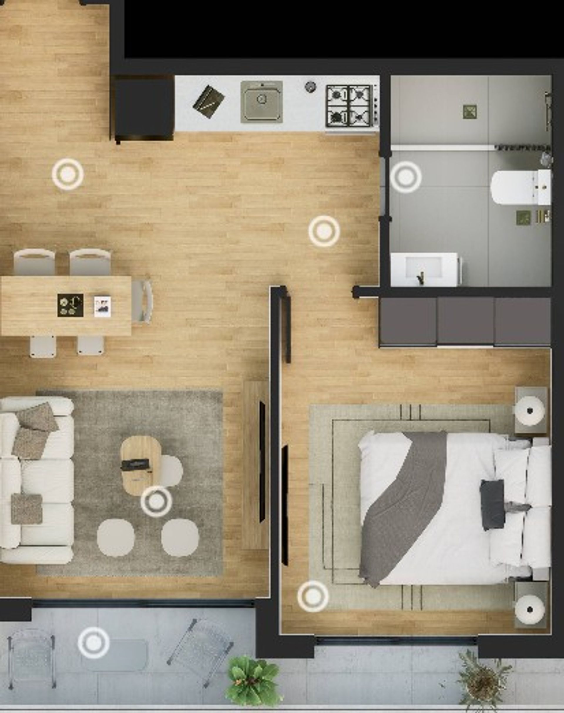 VENTA EN MALVIN LOFT 1 DORMITORIO EN POZO - 5