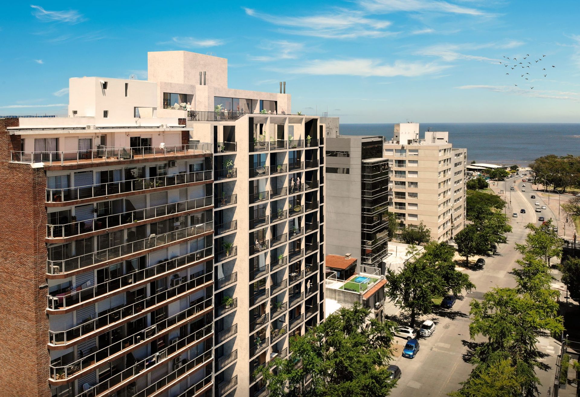 Venta monoambiente con patio Parque Rodo - 1