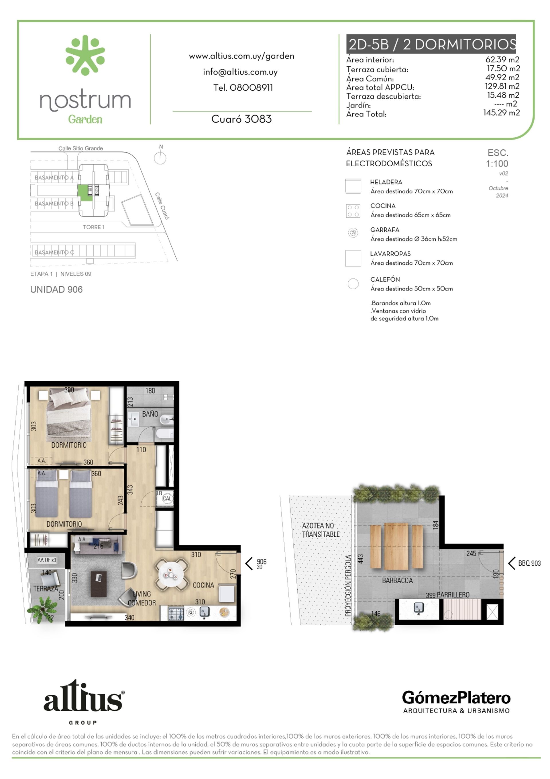 VENTA APARTAMENTO 2 DORMITORIOS NOSTRUM GARDEN - 1