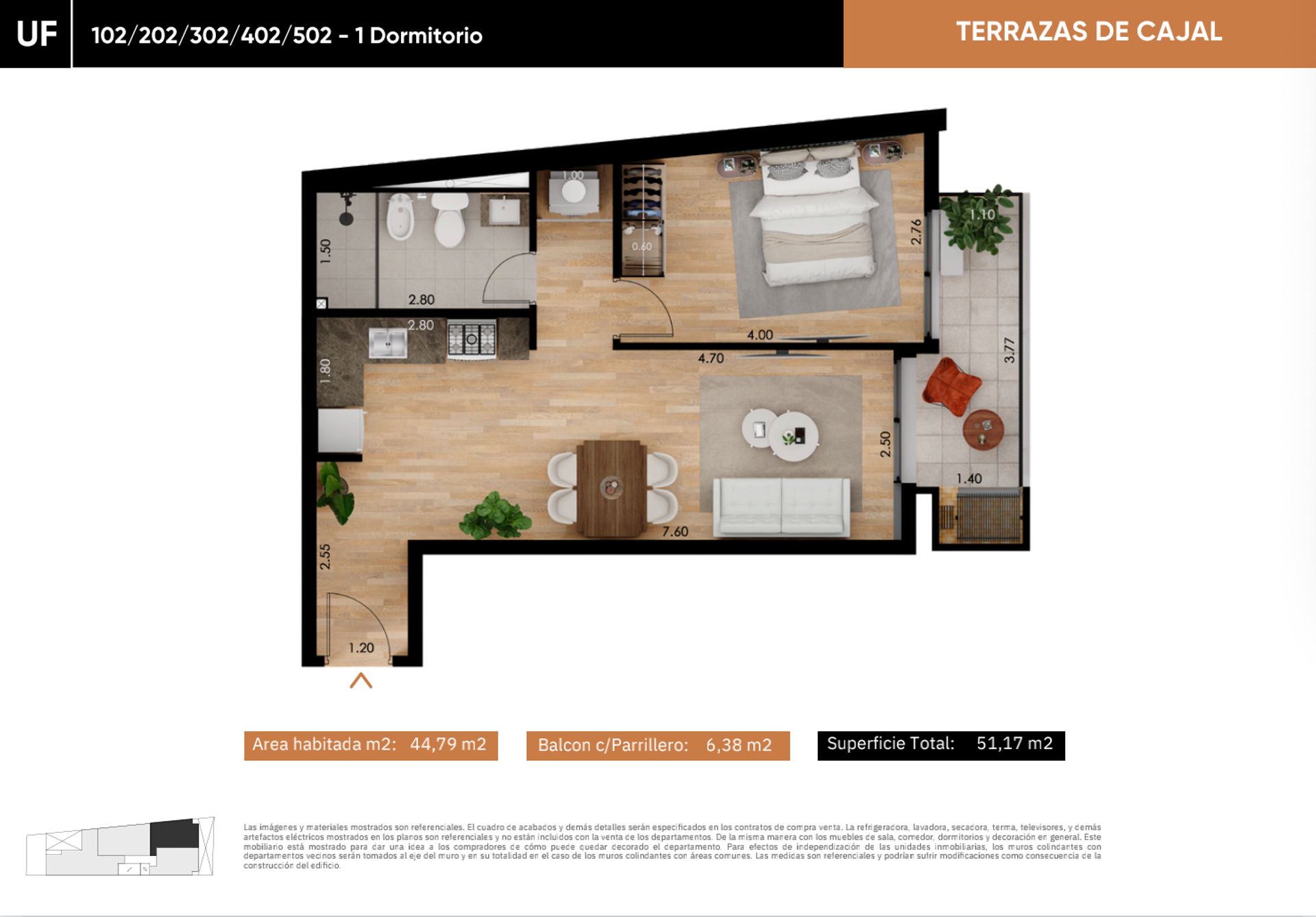 Venta apartamento 1 dormitorio en La Blanqueada - 1