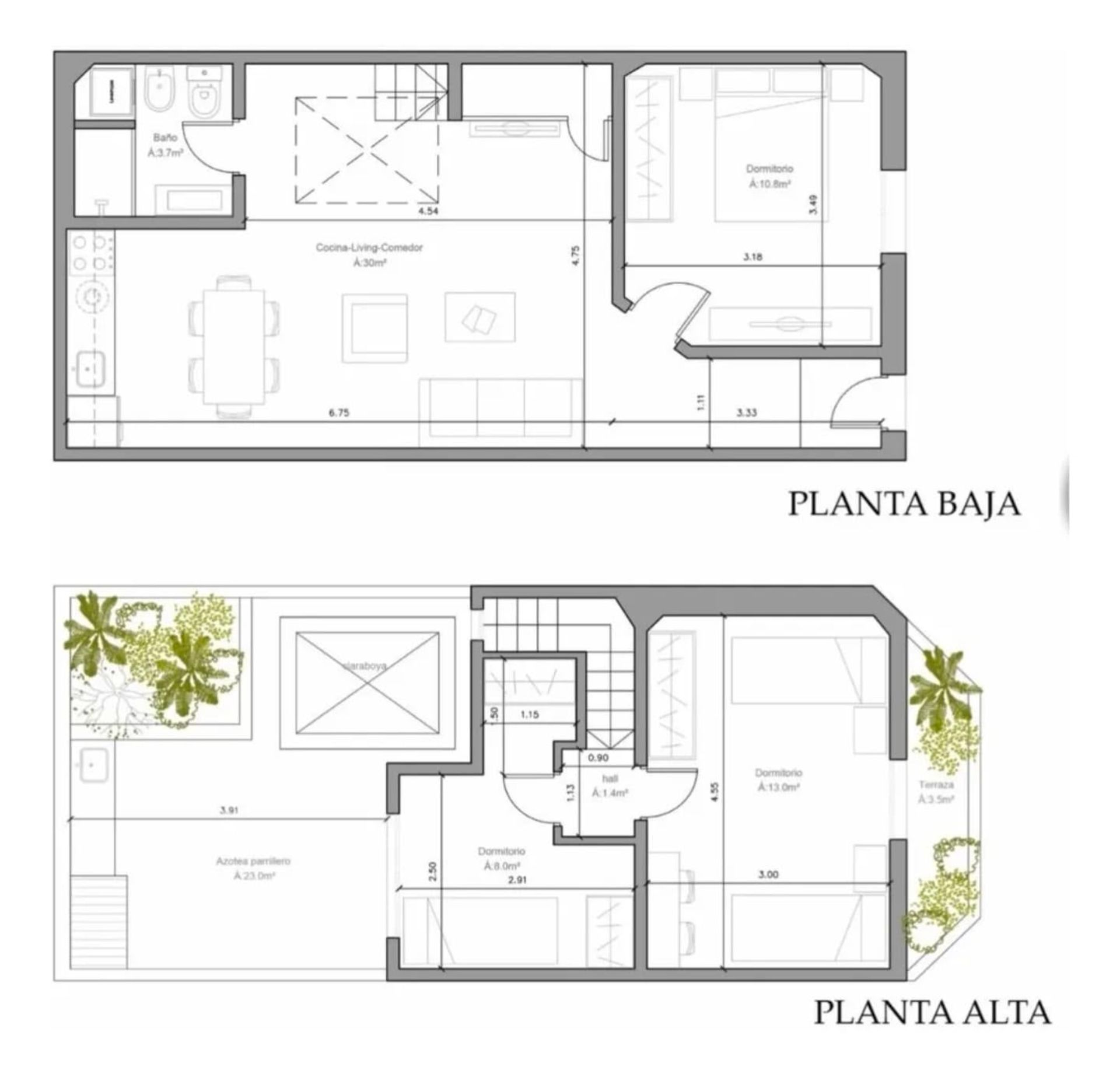Venta casa PH 3 dormitorios - Brazo Oriental - 2
