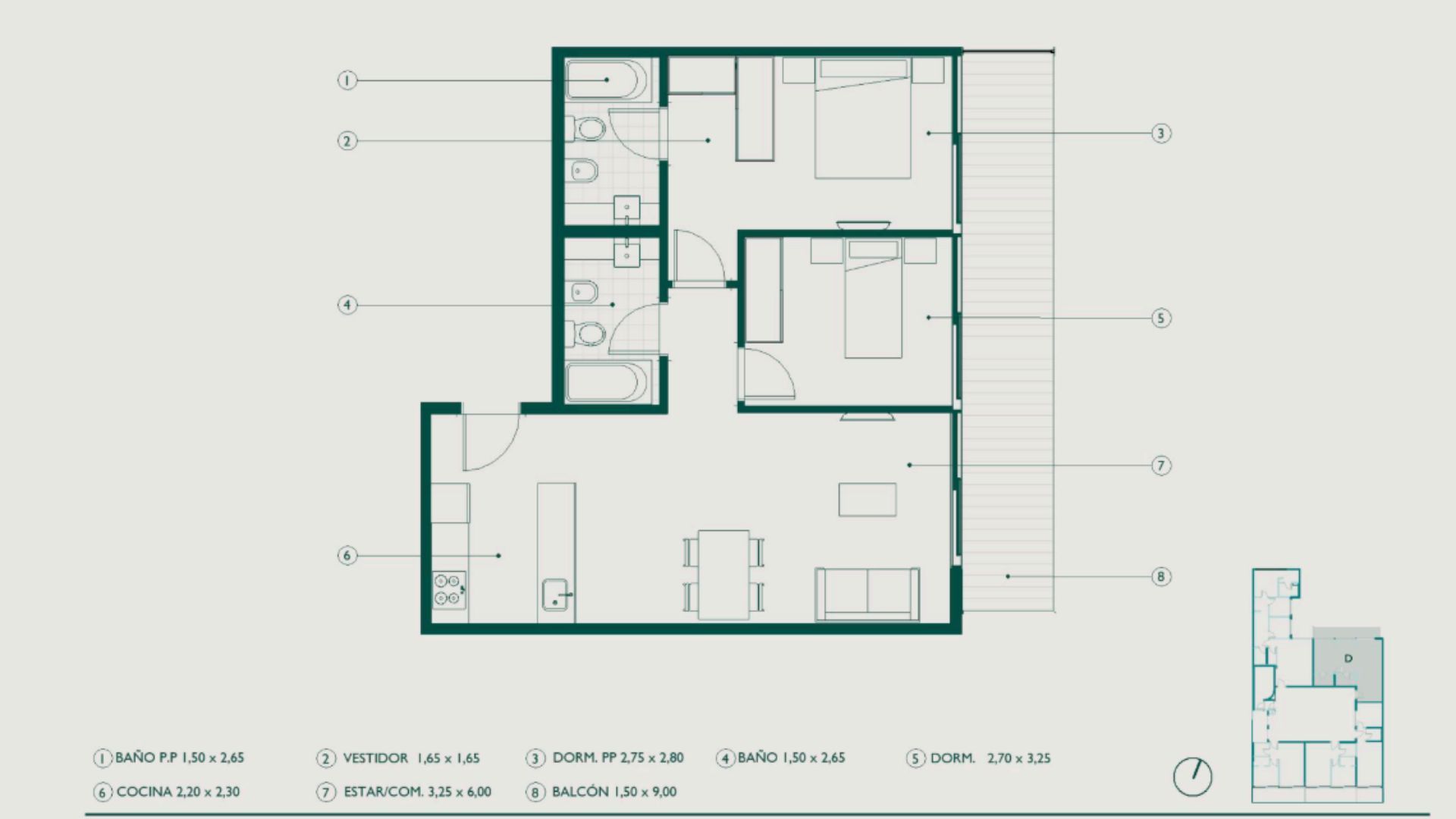 VENTA DEPTO 3 AMB C/BCON ATERRAZADO DE 13M2. NU&Ntilde;EZ - 12