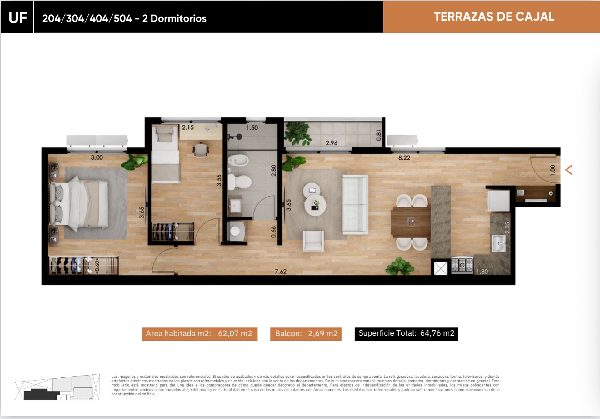 Venta apartamento 2 dormitorios en La Blanqueada - 8
