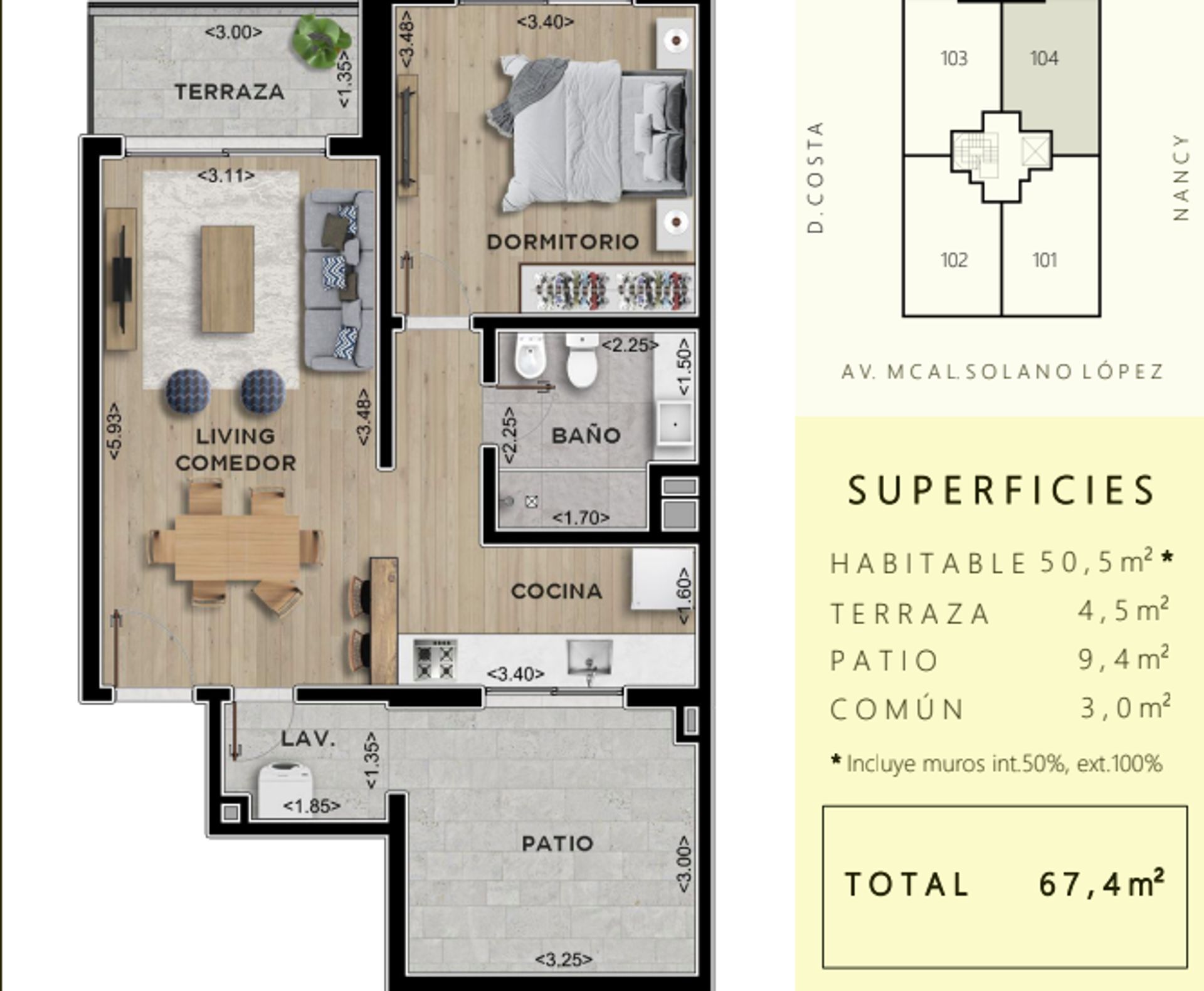 VENTA APARTAMENTO UN DORMITORIO CON PATIO EN BUCEO - 15