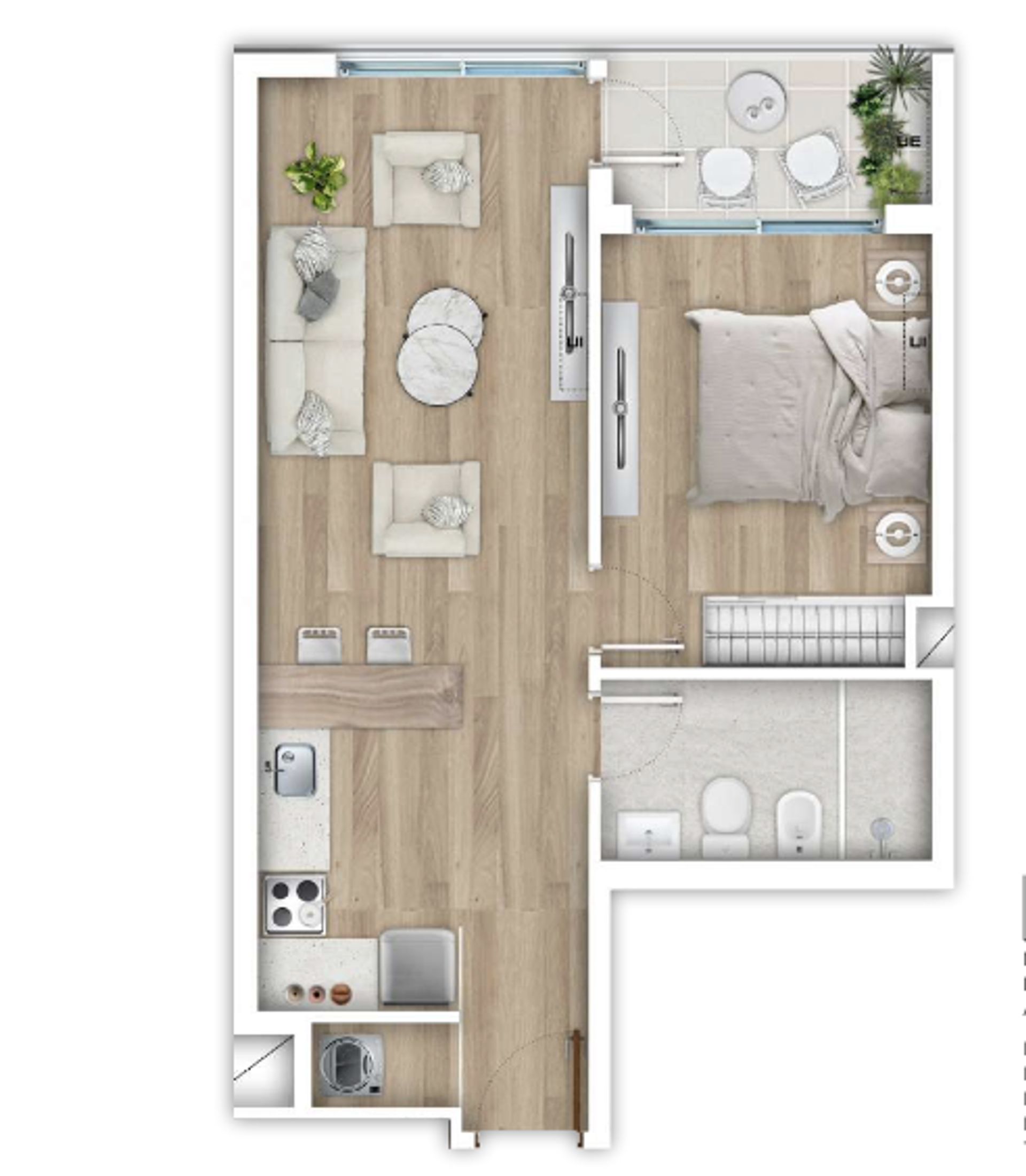 VENTA APARTAMENTO 1 DORMITORIO CON GARAJE, CENTRO - 16