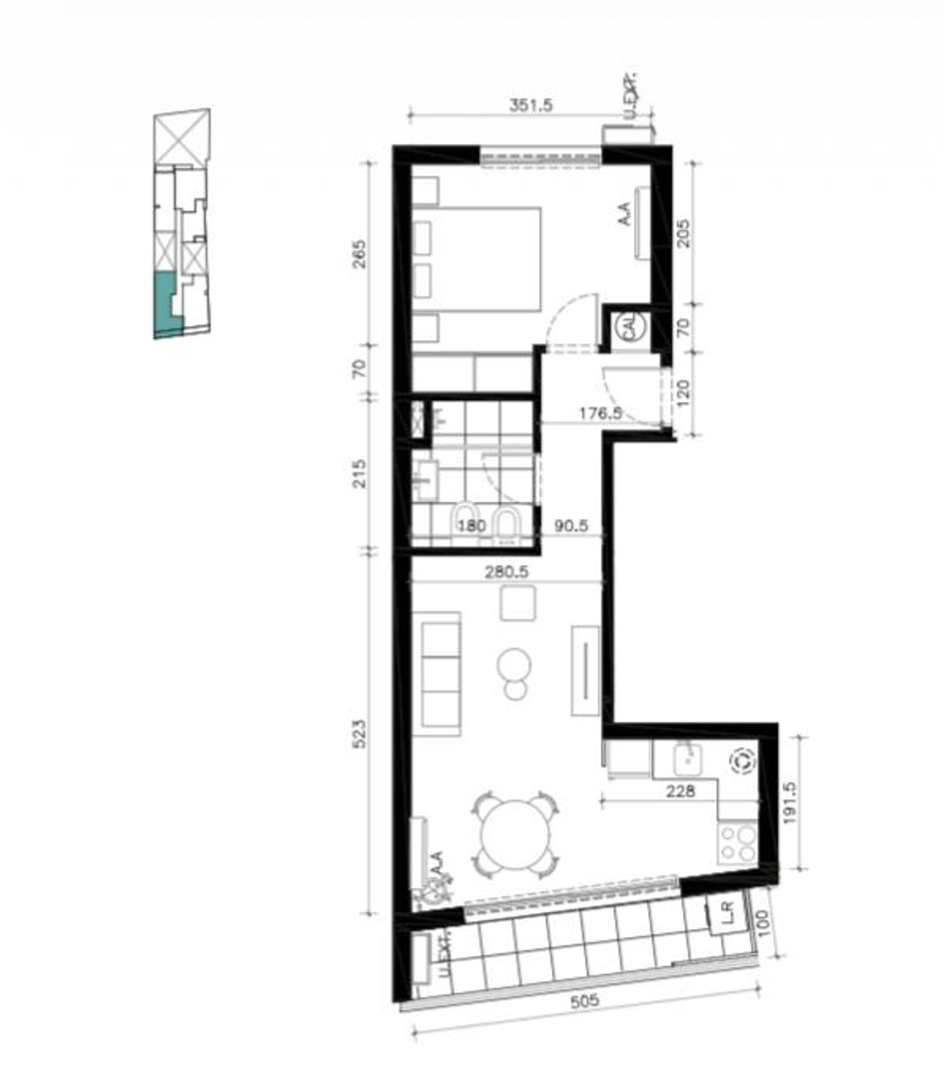 Venta apartamento 1 dormitorio en Cord&oacute;n - 4