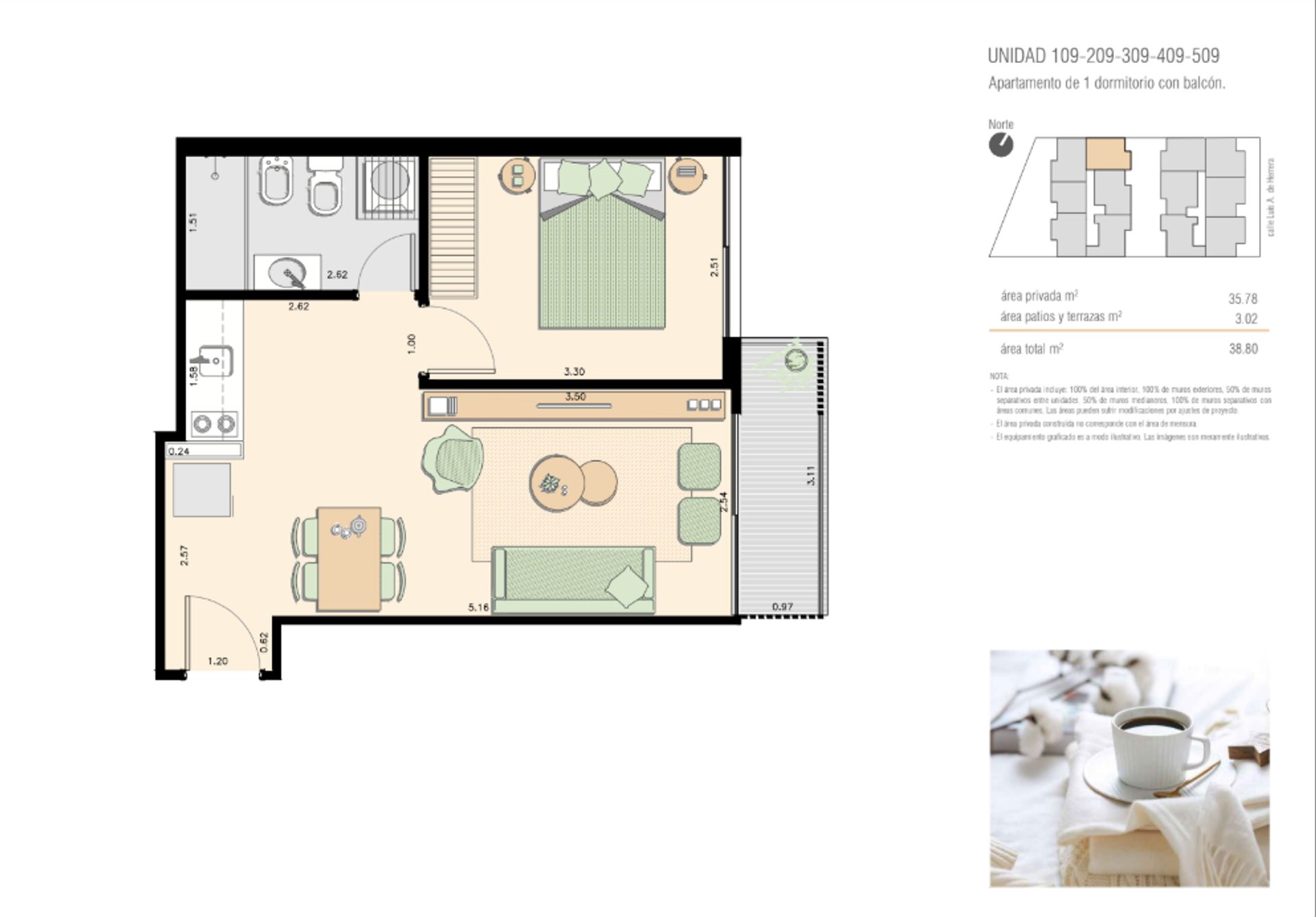 ALQUILER LA BLANQUEADA APTO 1 DORMITORIO ESTRENAR - 20