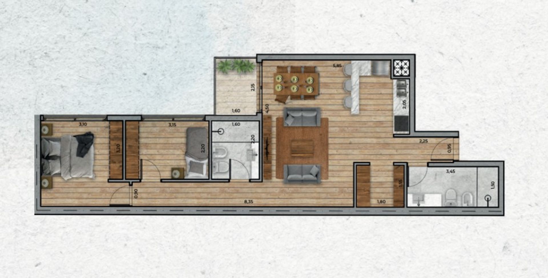 VENTA Apartamento de 2 dormitorios PUNTA CARRETAS - 5