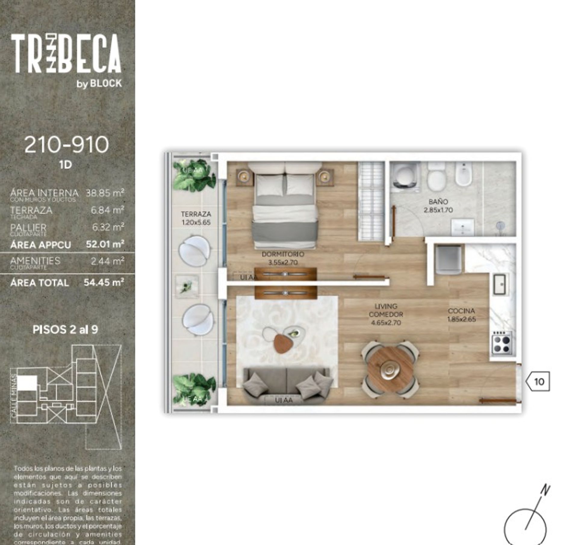 Venta 1 dormitorio en Pozo Cordon Mar 2029 - 6
