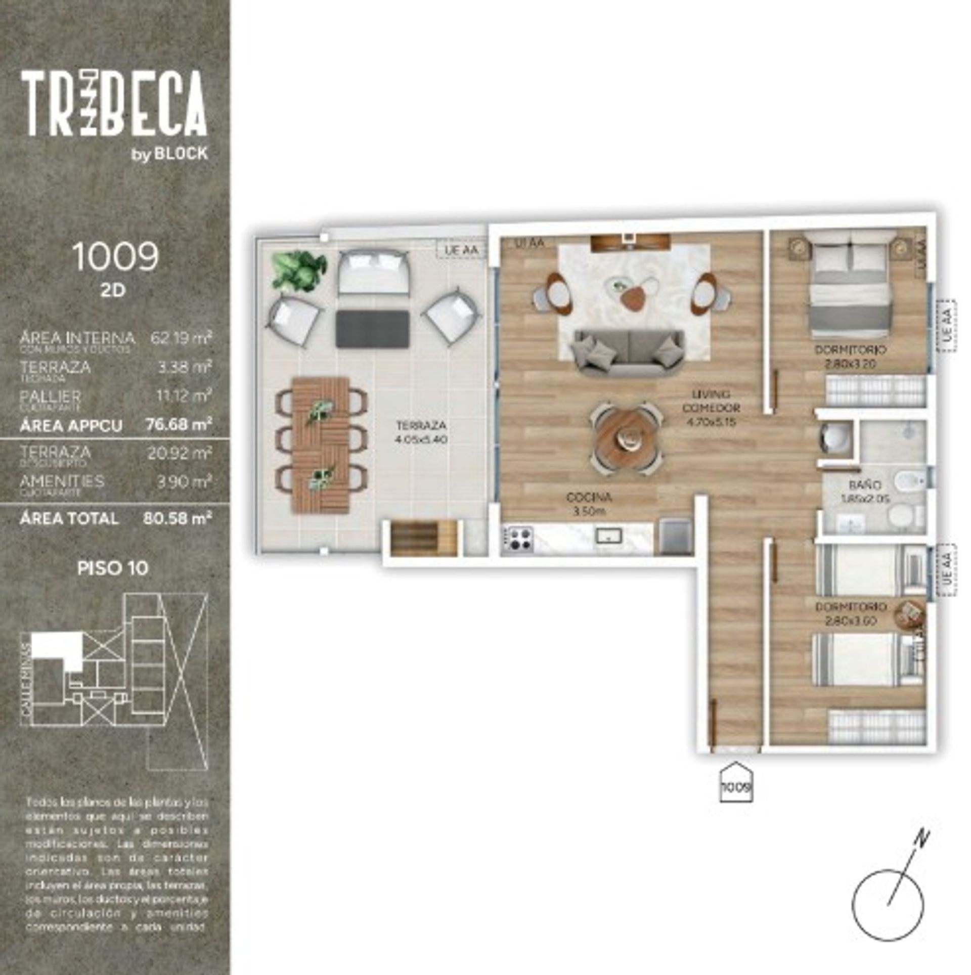 Venta 2 dormitorio en Pozo Penthouse - 1