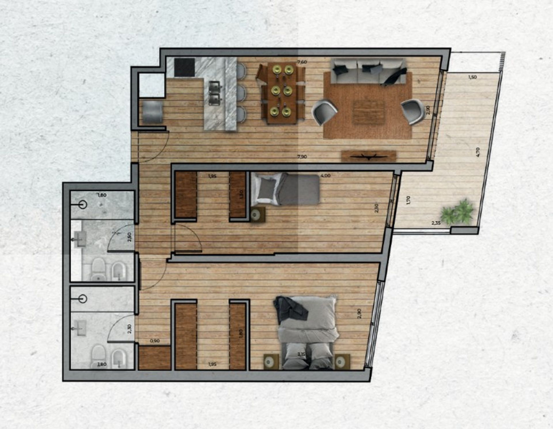 VENTA Apartamento de 2 dormitorios PUNTA CARRETAS - 5