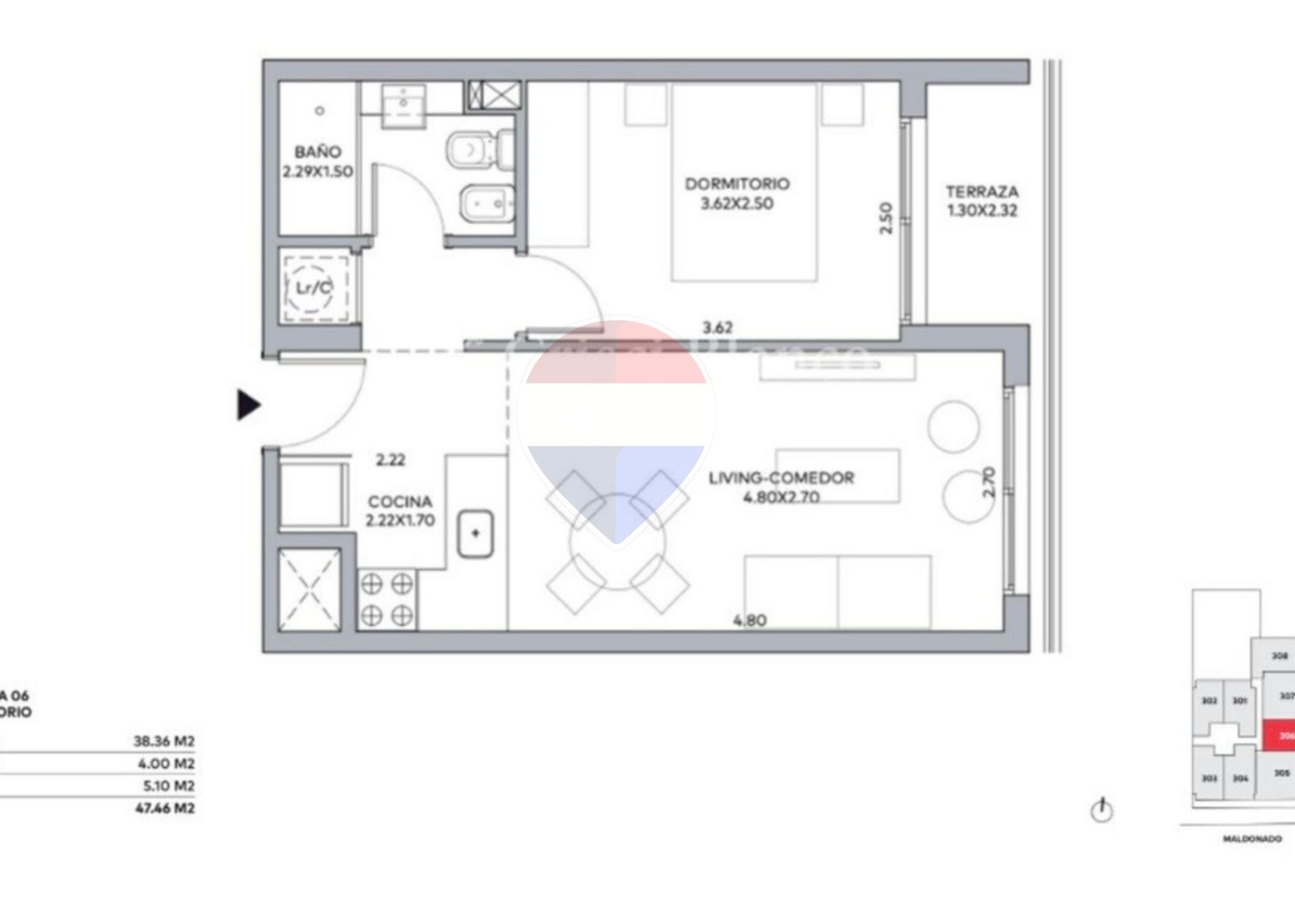 VENTA 1 DORMITORIO CORDON SUR CON TERRAZA Y GARAGE - 12
