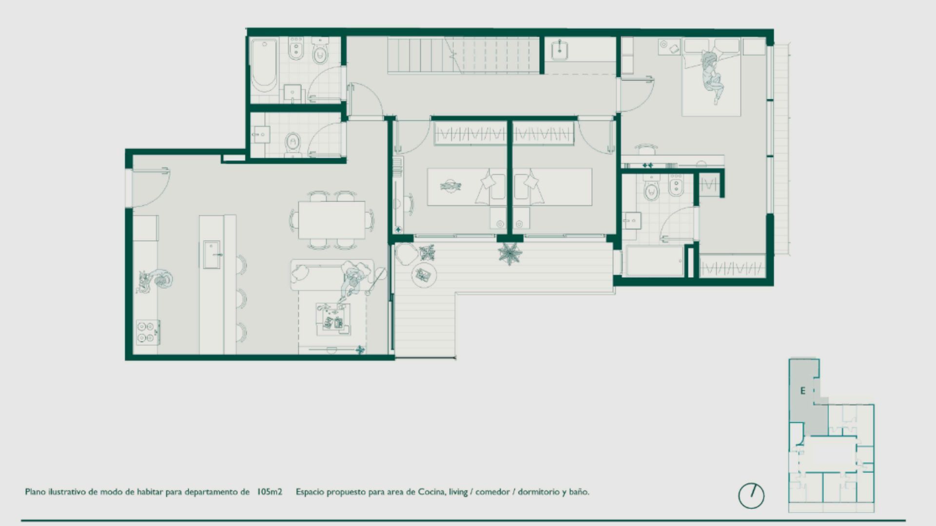 VENTA DEPTO 4 AMB C/BCON TERRAZA DE 79M2. NU&Ntilde;EZ — foto 12