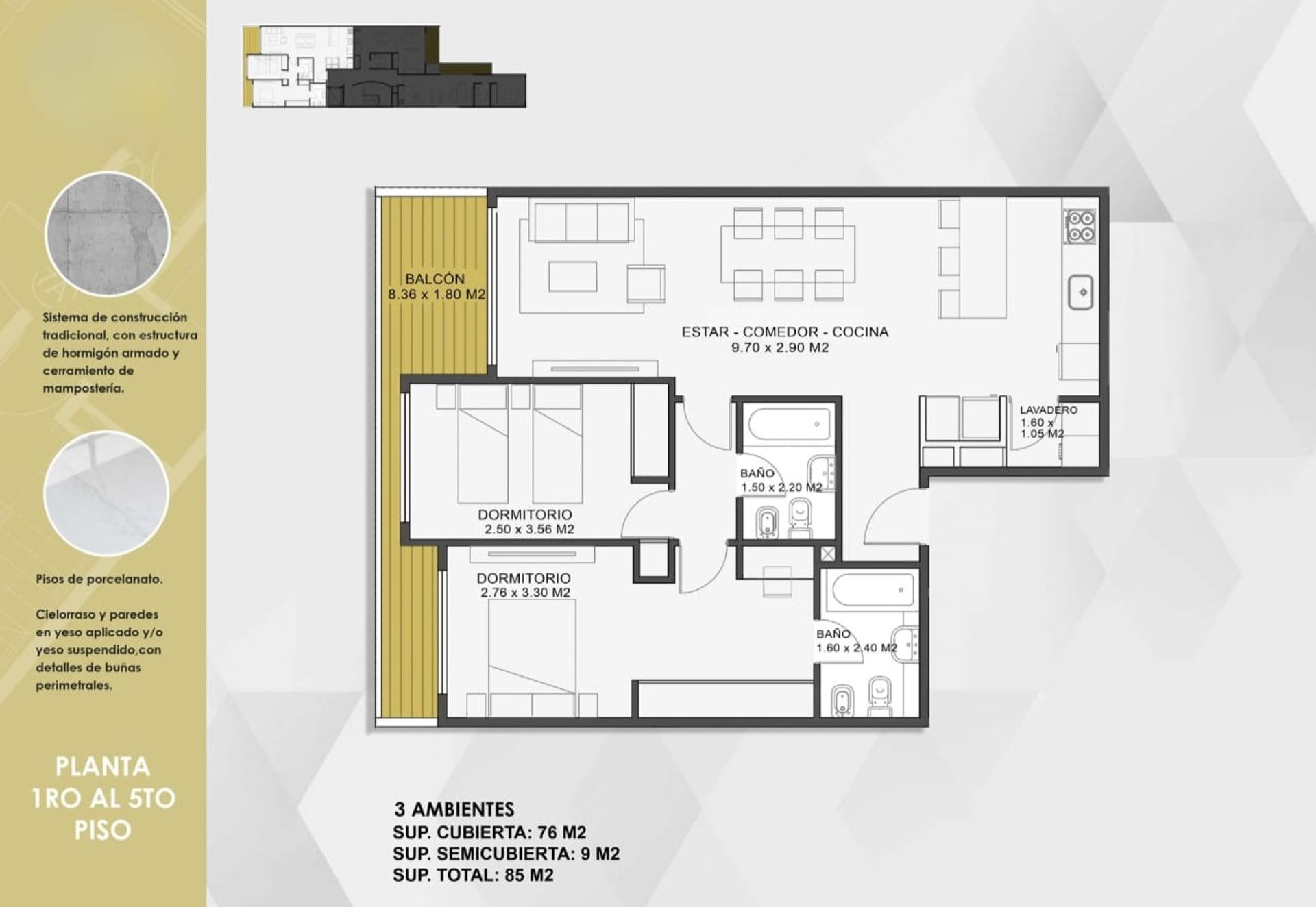 VENTA DEPTO 2 AMB C/ BCON TERRAZA ZONA VILLA LURO - 16