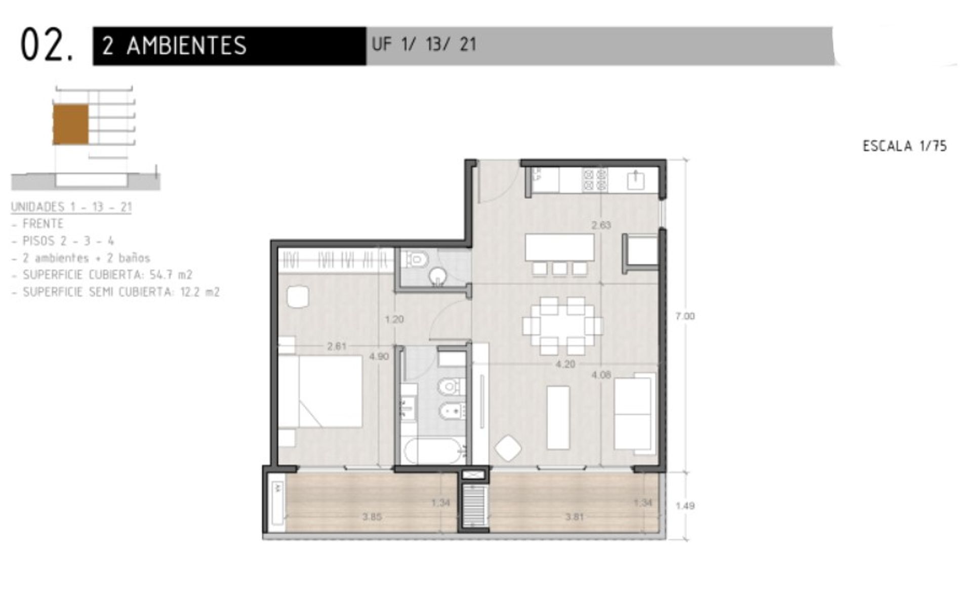 VENTA DEPARTAMENTO 2 AMBIENTES EN POZO EN CANNING - 10