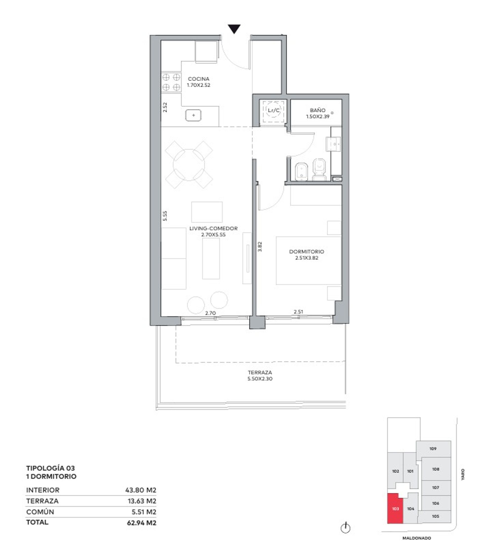Venta apartamento cordon un dormitorio con patio - 2