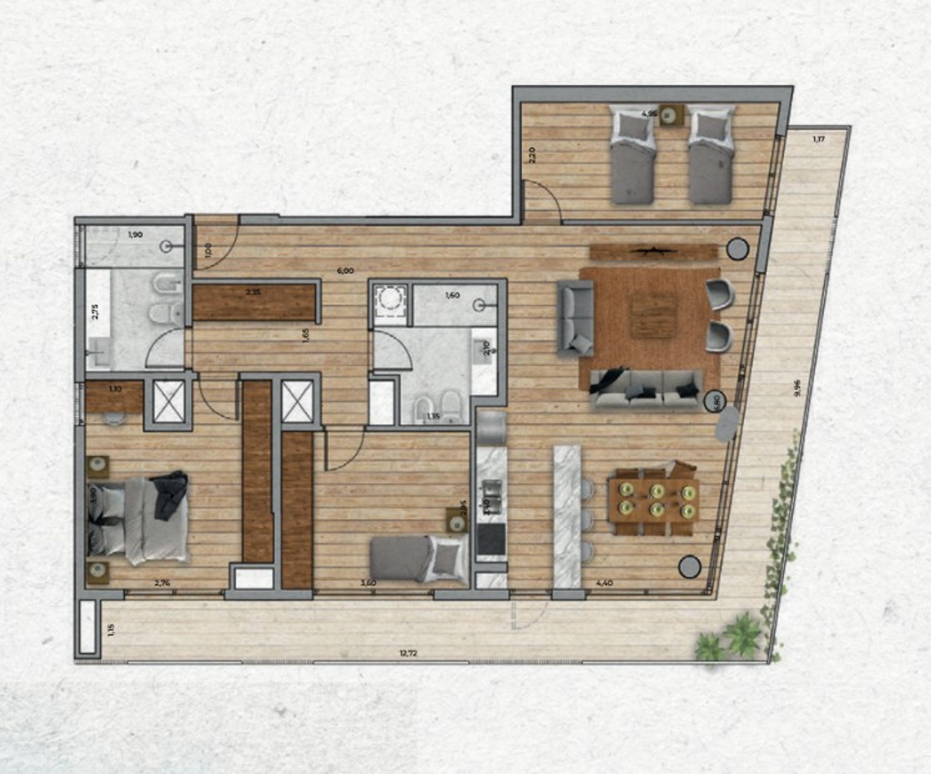 VENTA Apartamento de 3 dormitorios PUNTA CARRETAS - 5
