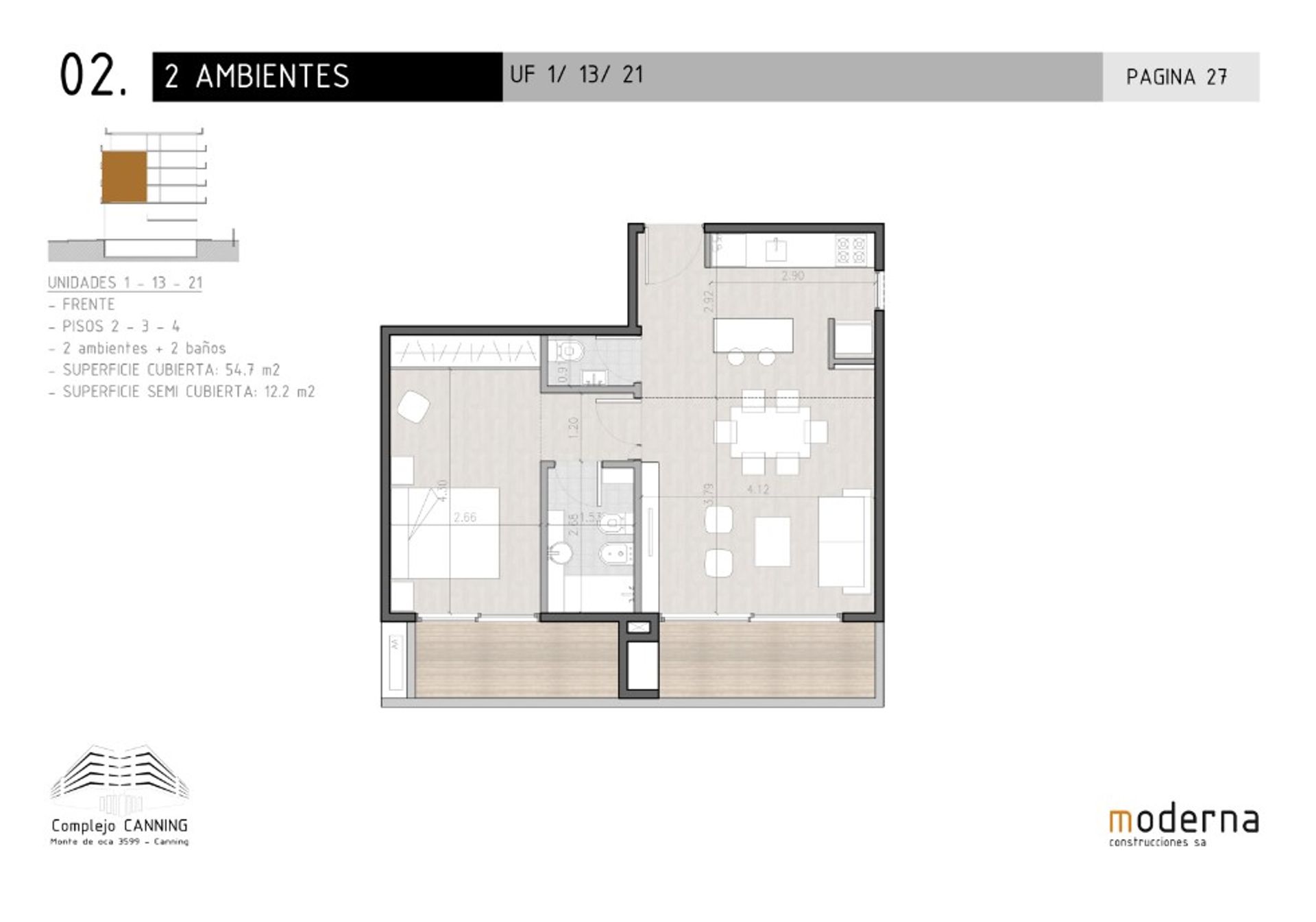 VENTA DEPARTAMENTO 2 AMBIENTES EN POZO EN CANNING - 11