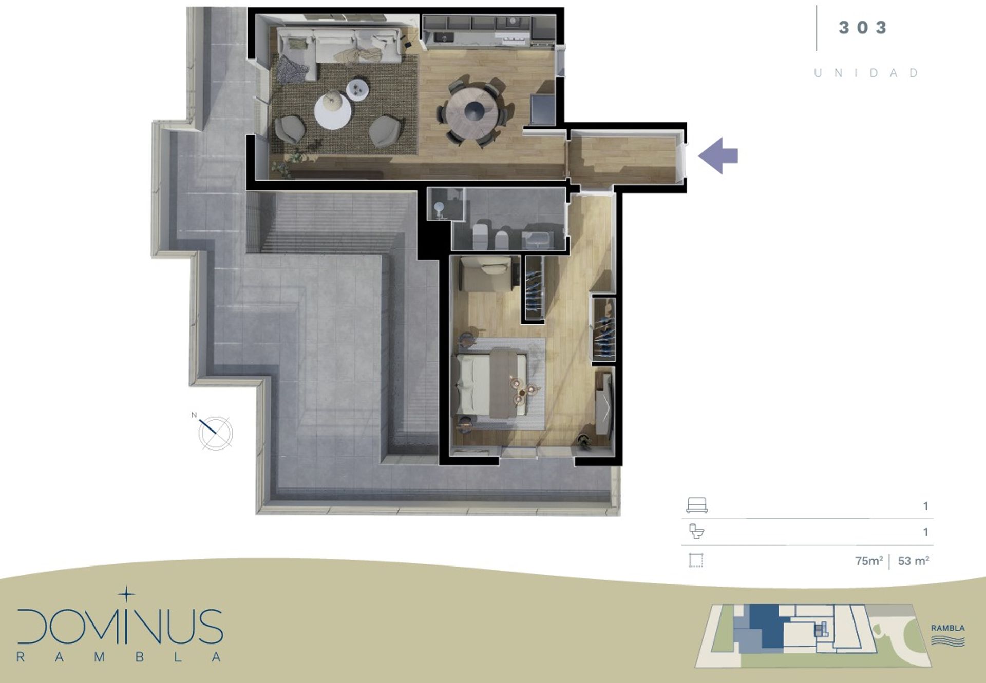 Vende Apartamento 1 Dormitorio rambla de Carrasco - 11