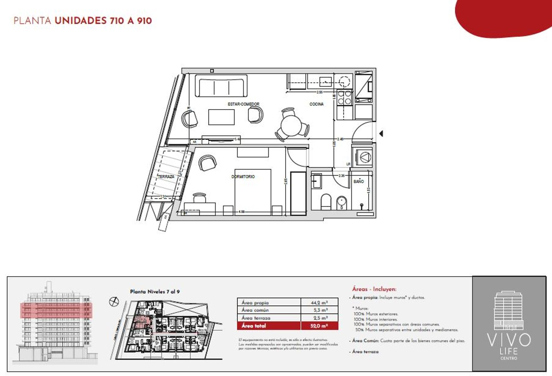 Venta apartamento 1 dormitorio Vivo Life Centro - 5