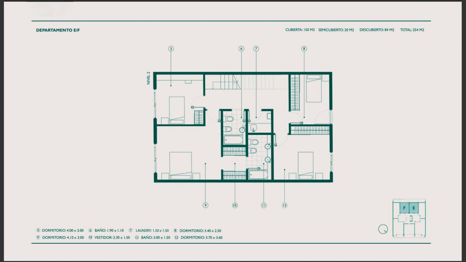 VENTA DPTO 5AMB C/BCON Y PATIO. A ESTRENAR - 16