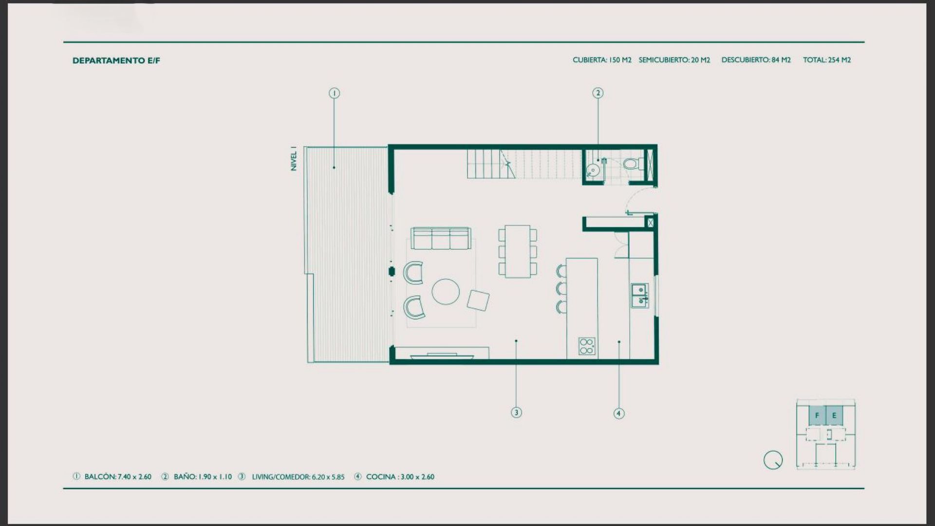 VENTA DPTO 5AMB C/BCON Y PATIO. A ESTRENAR - 15