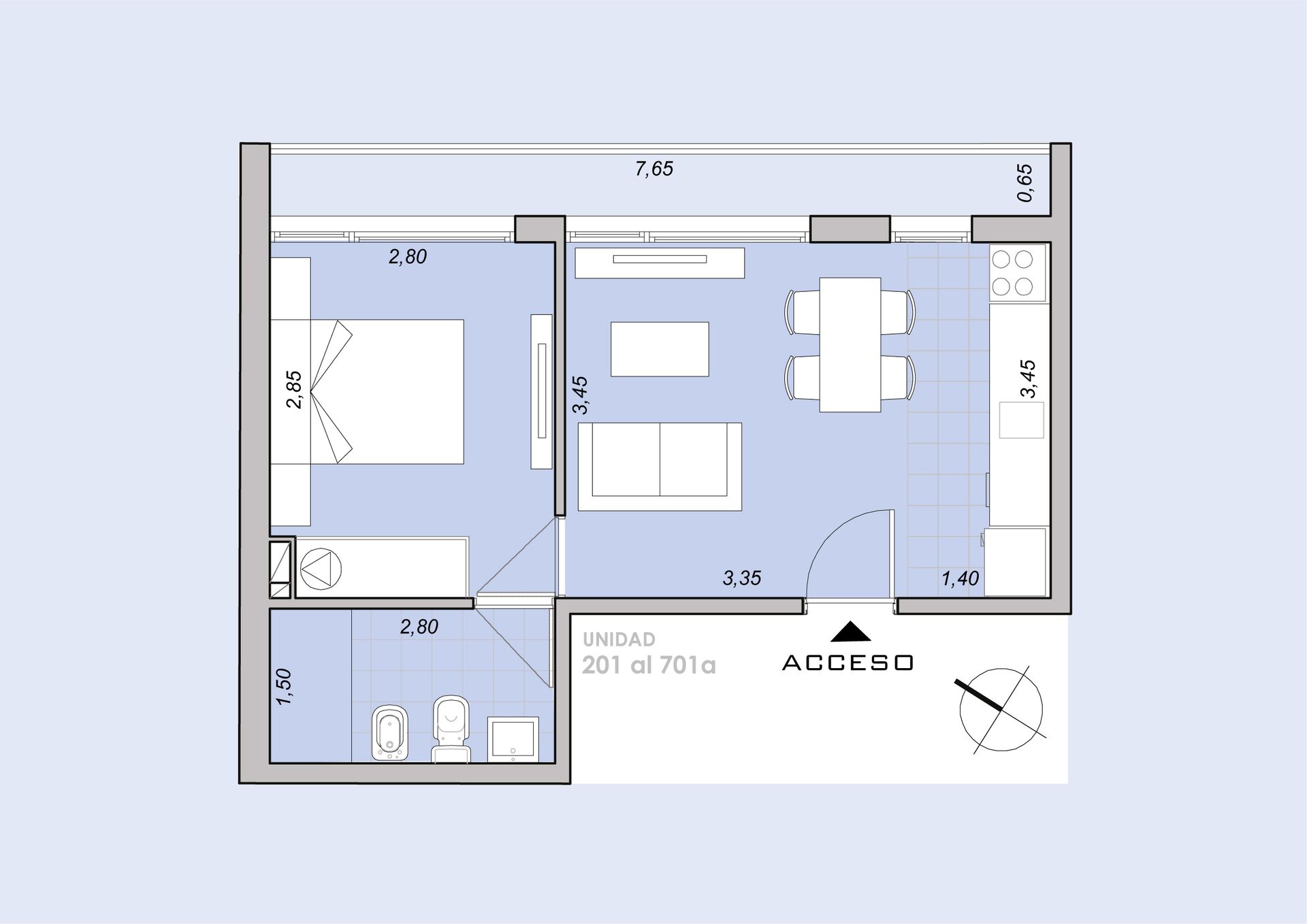 VENTA APARTAMENTO 1 DORMITORIO EN LA BLANQUEADA - 9