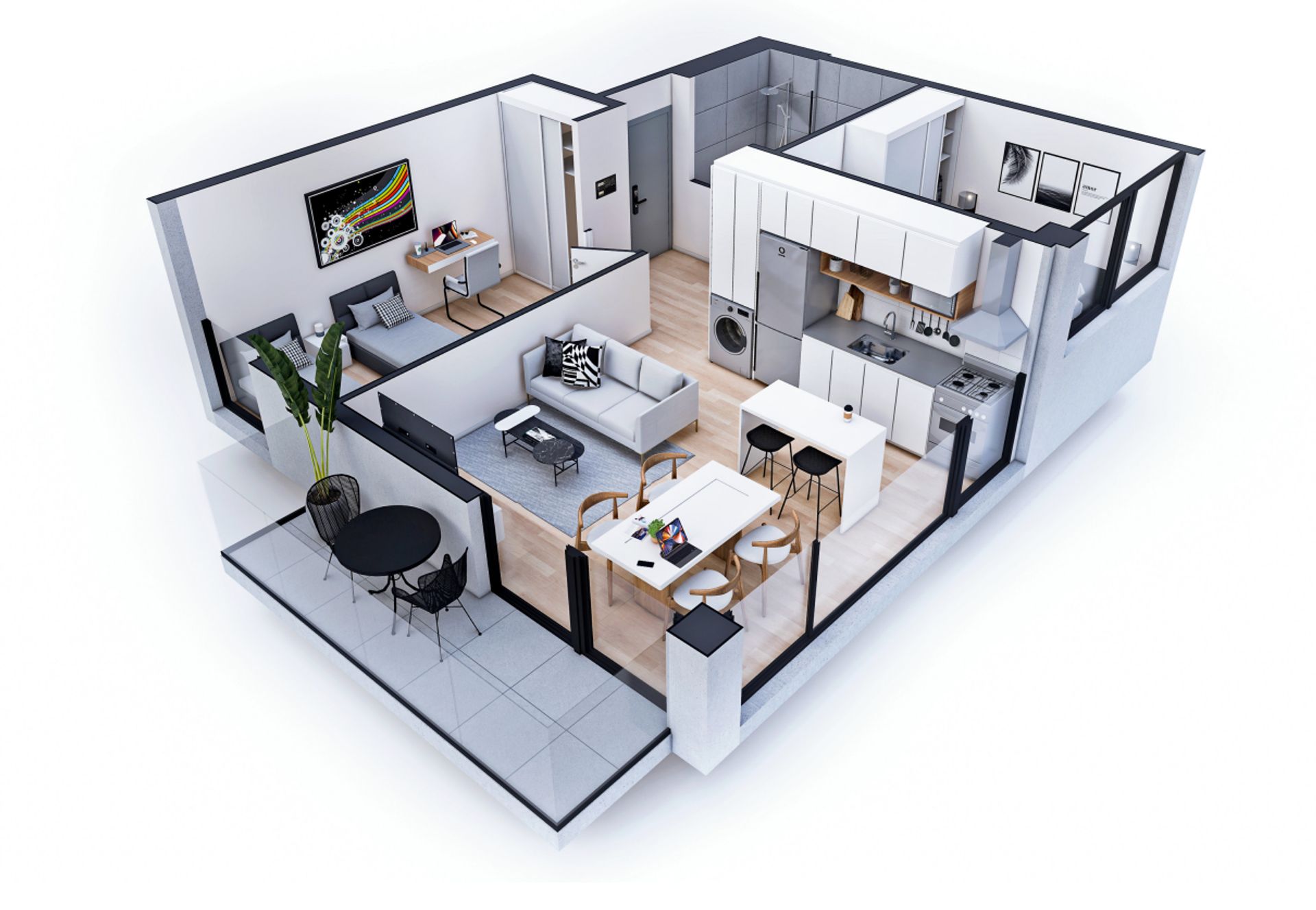 Venta apartamento 2 Dorm. 01 Vista La Blanqueada - 1