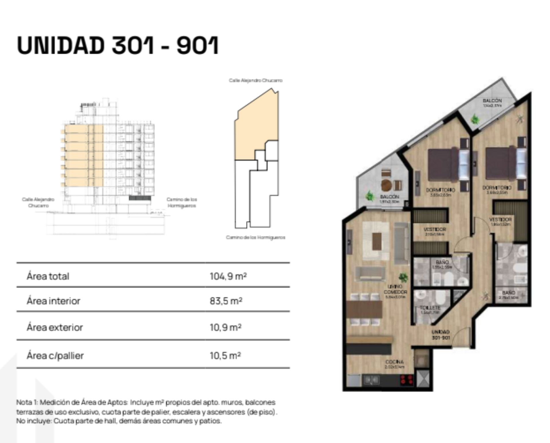 VENTA APARTAMENTO 2DORM 2B 1 TOILET POCITOS POZO