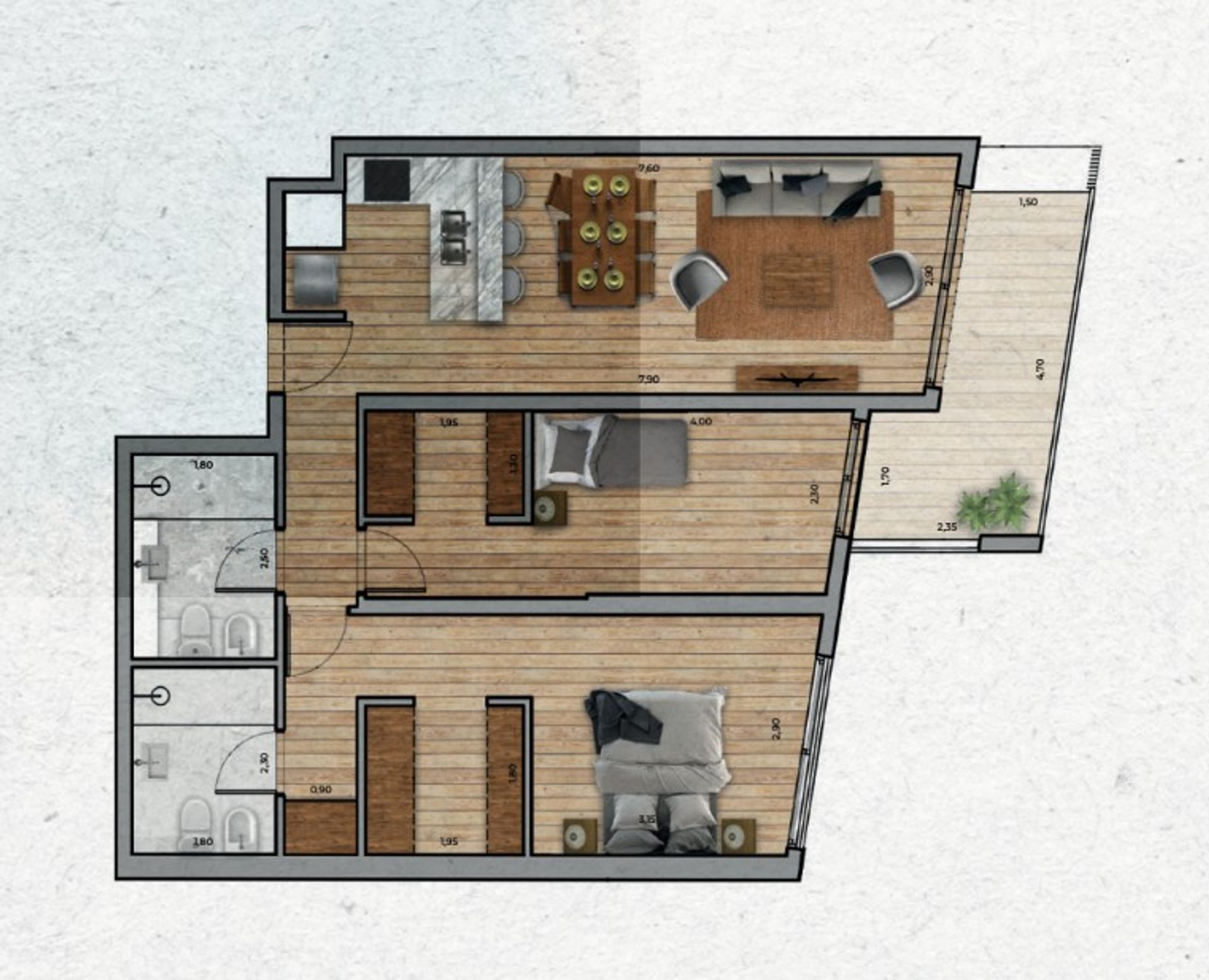 VENTA Apartamento de 2 dormitorios PUNTA CARRETAS - 5