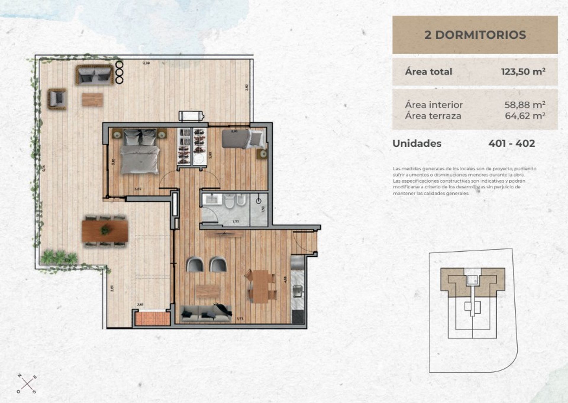 VENTA Apartamento CIUDAD DE LA COSTA 2 dormitorios - 1