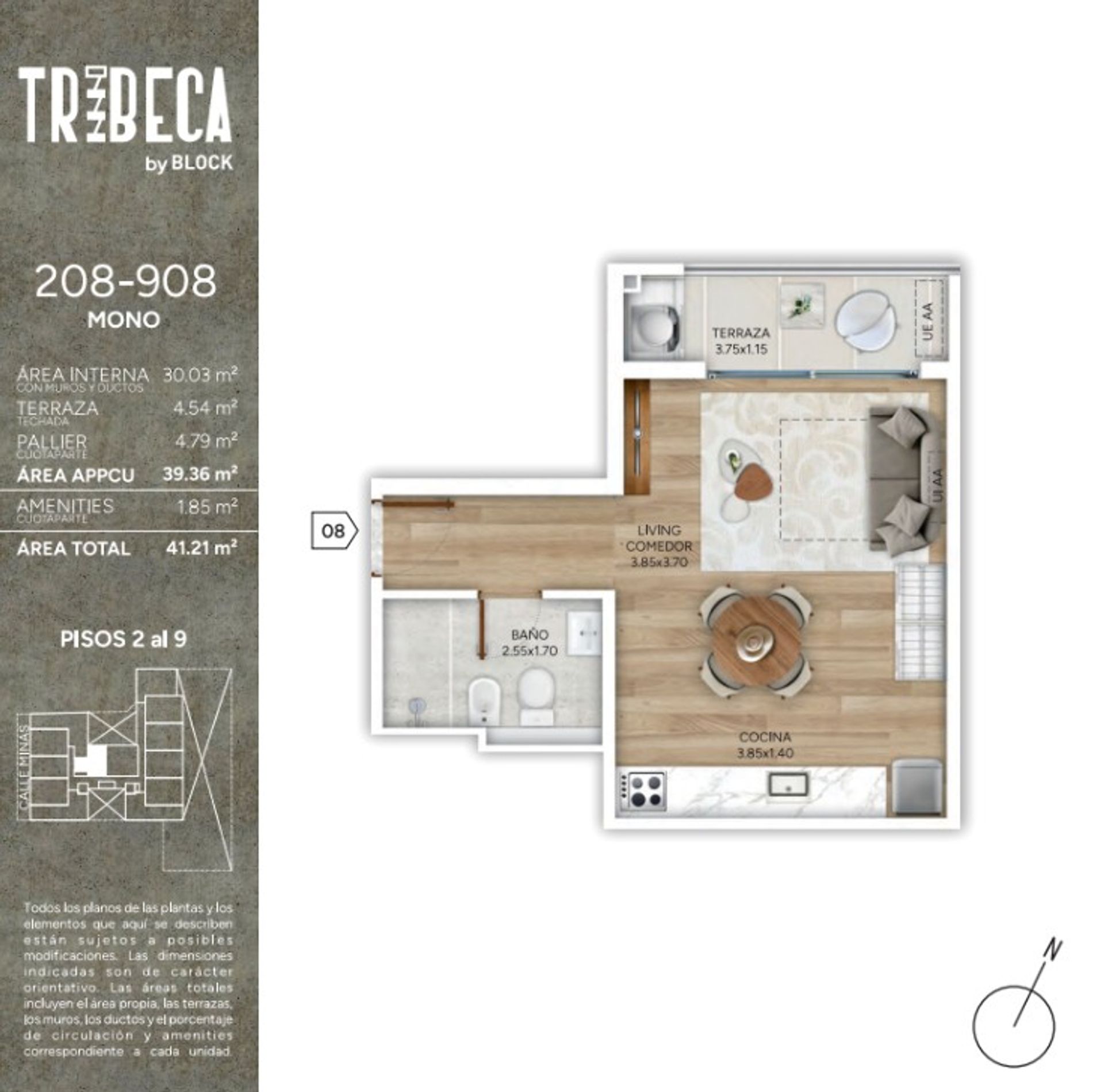 Venta Monoambiente en Pozo Cordon Mar 2029 - 4