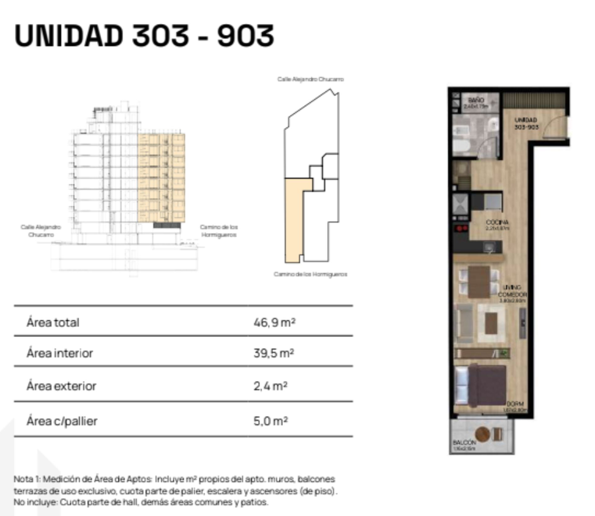 VENTA APARTAMENTO MONOAMBIENTE BALCÓN POCITOS POZO