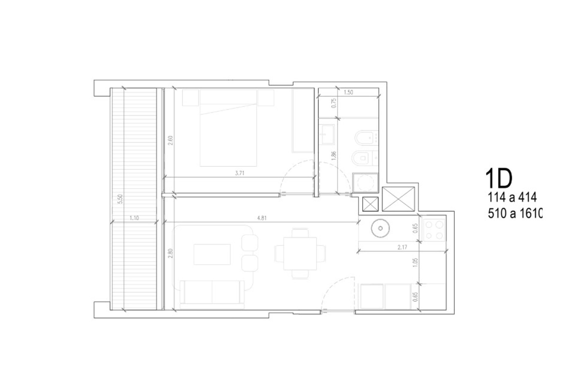1 dormitorio con terraza orientado al Oeste - 9