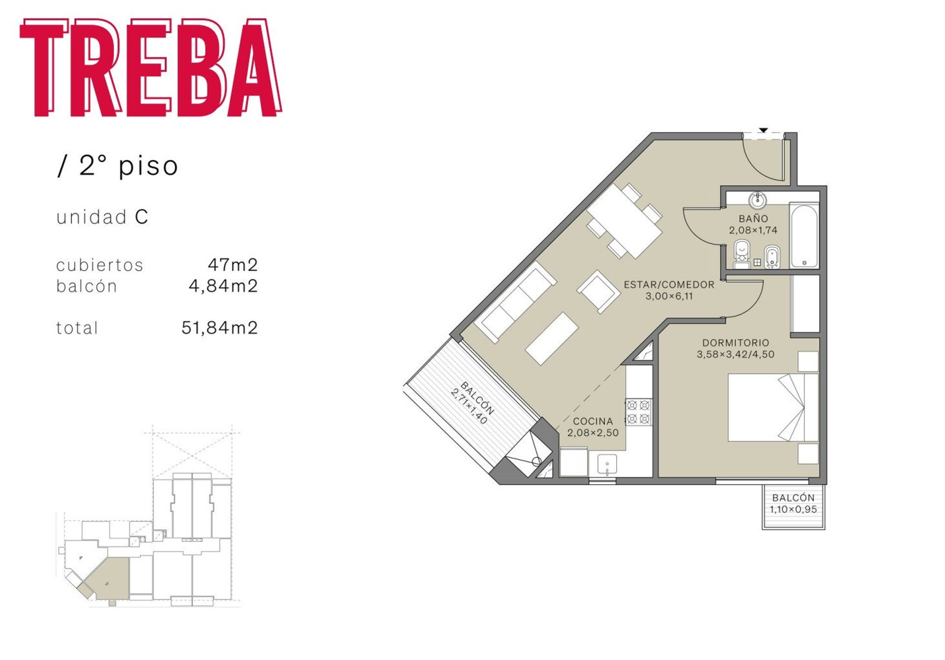 Venta depto 2 Ambientes de Categoría Monserrat - 5