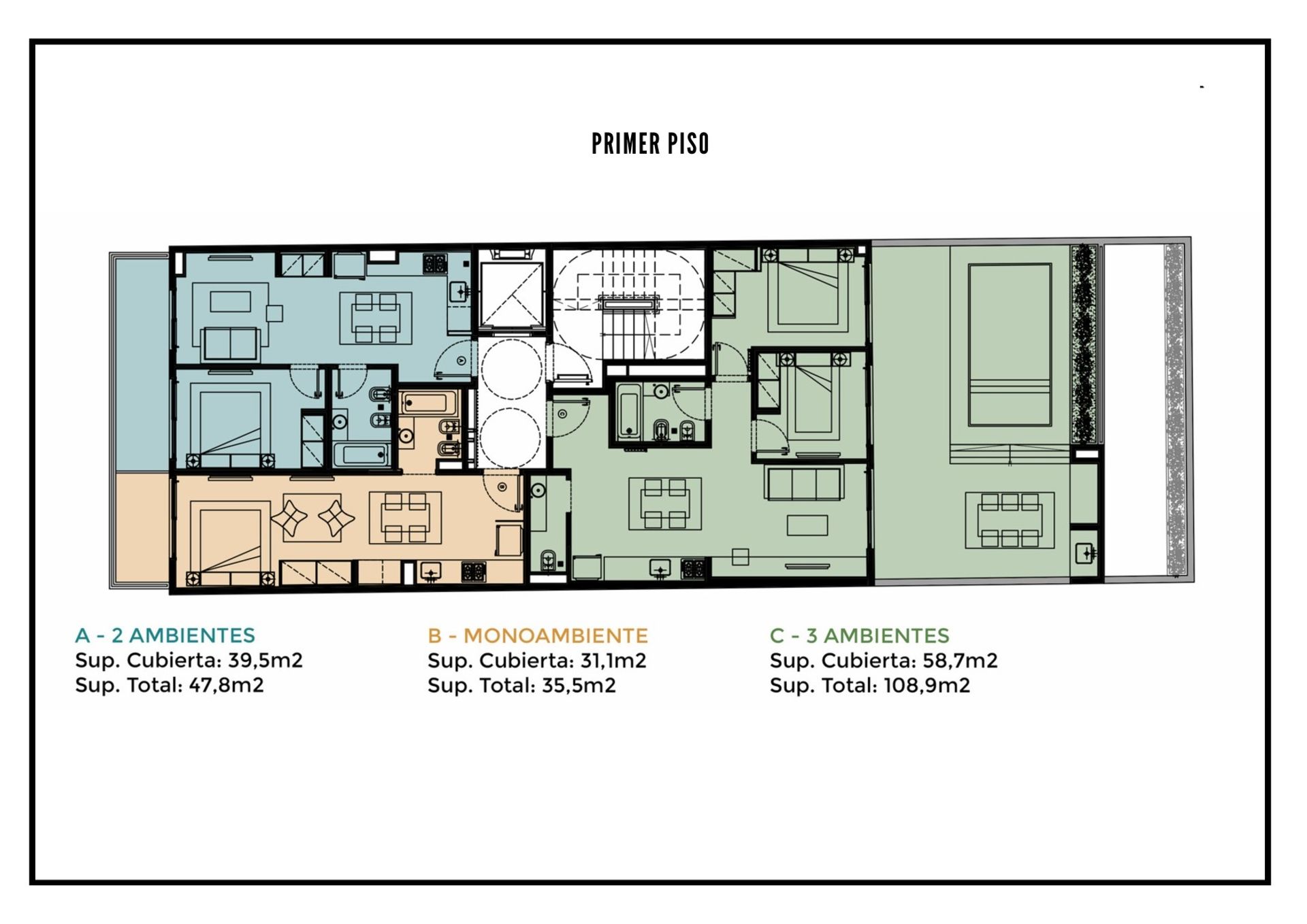 VENTA DEPTO 3 AMB C/ TERRAZA DE 50,20 M2 - 5