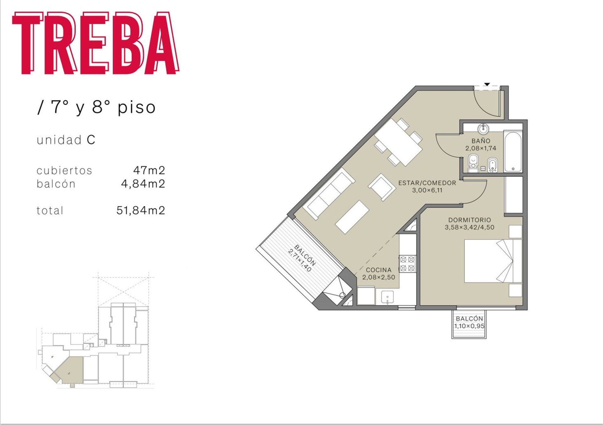 Venta depto 2 Ambientes de Categoría Monserrat - 7