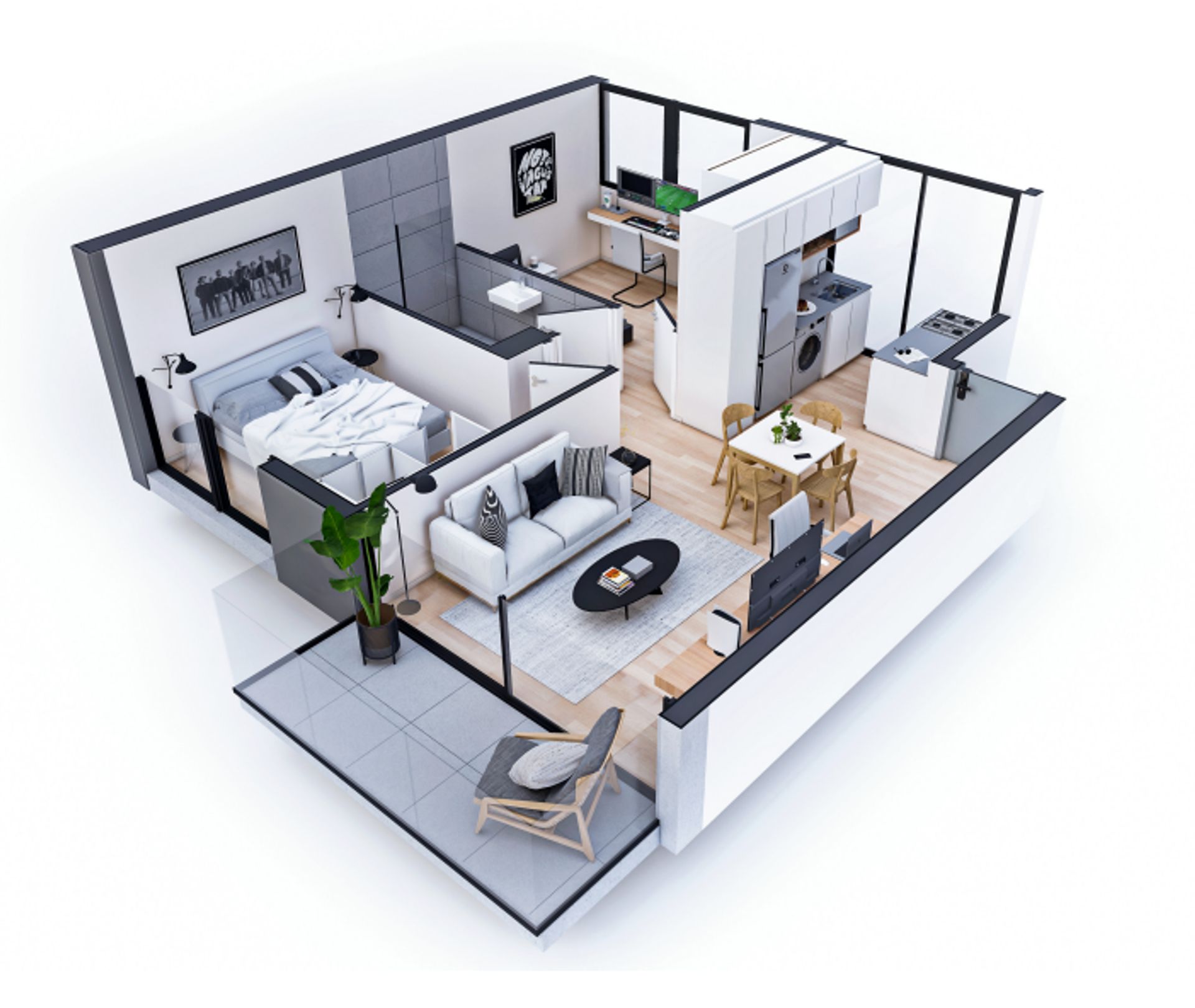 Venta apartamento 2 Dorm. 01 Vista La Blanqueada - 1