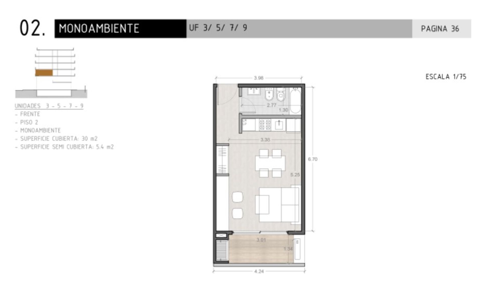 VENTA DEPARTAMENTO MONOAMBIENTE EN POZO EN CANNING - 12