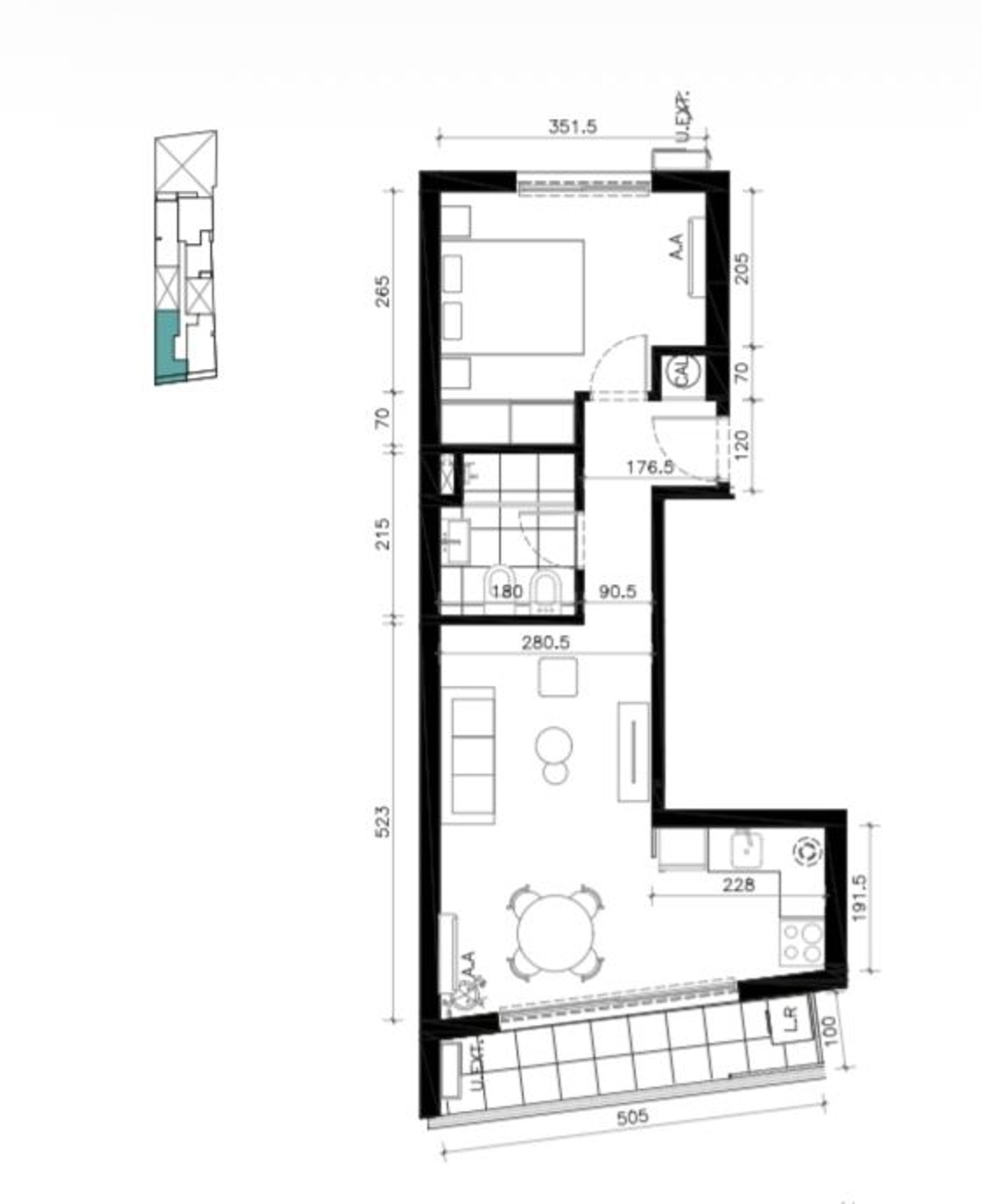 Venta apartamento 1 dormitorio en Cordón - 2