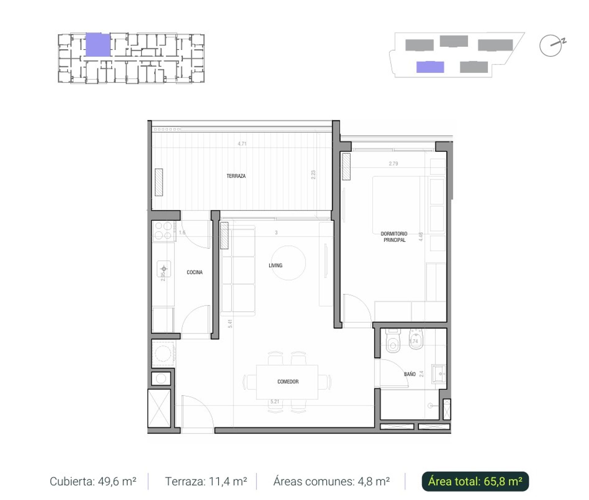 Venta apto 1 dorm. en pozo, Punta Gorda - 9