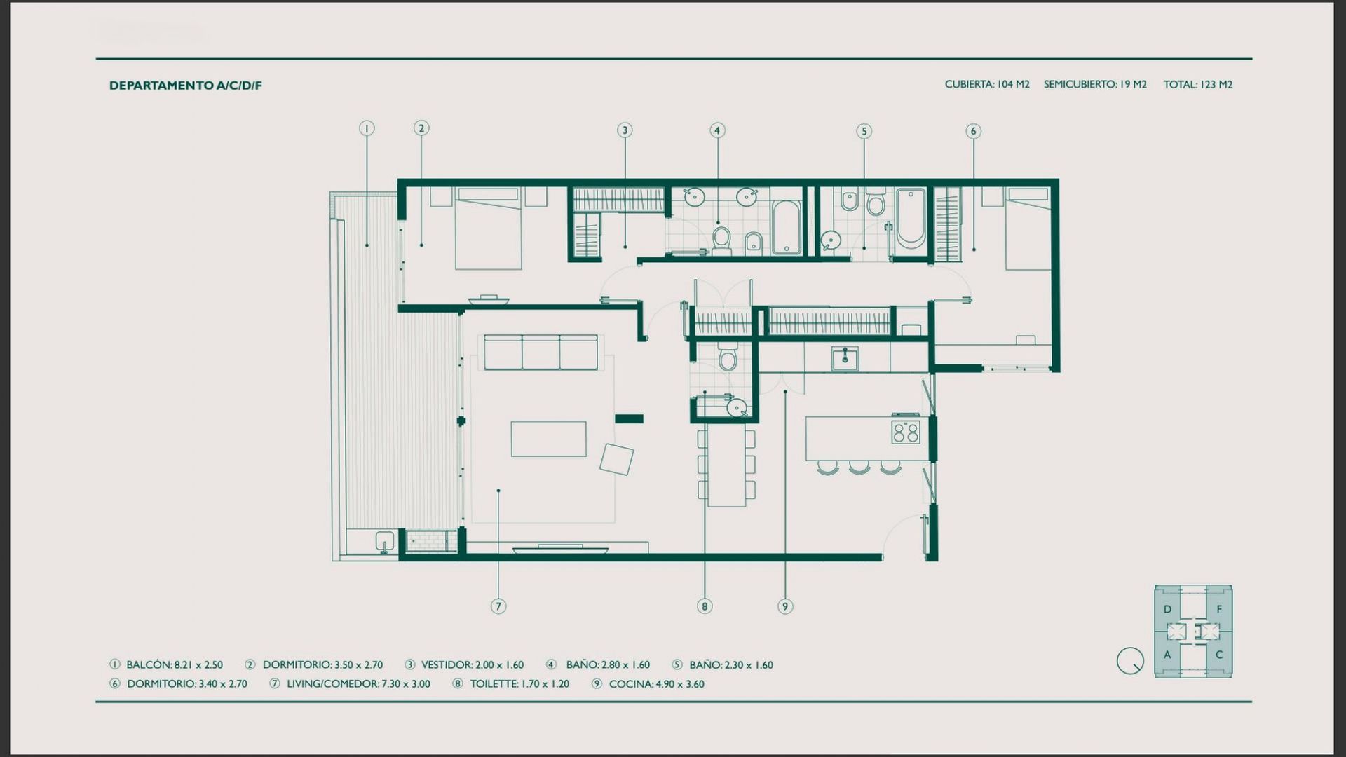 VENTA DPTO 4AMB C/BCON ATERRAZADO A ESTRENAR - 15