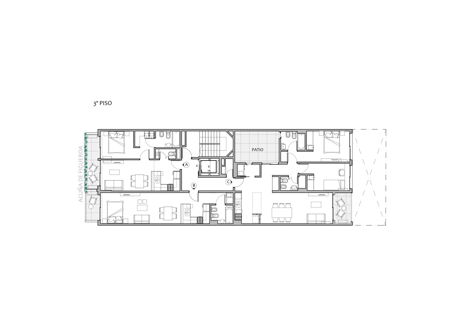 DEPTO MONOAMBIENTE EN VENTA - POZO - ALMAGRO - 3