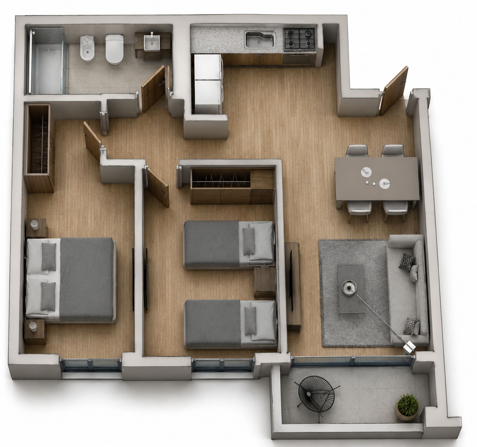 VENTA APARTAMENTO 2 DORMITORIO INTERIOR - CORDON - 11