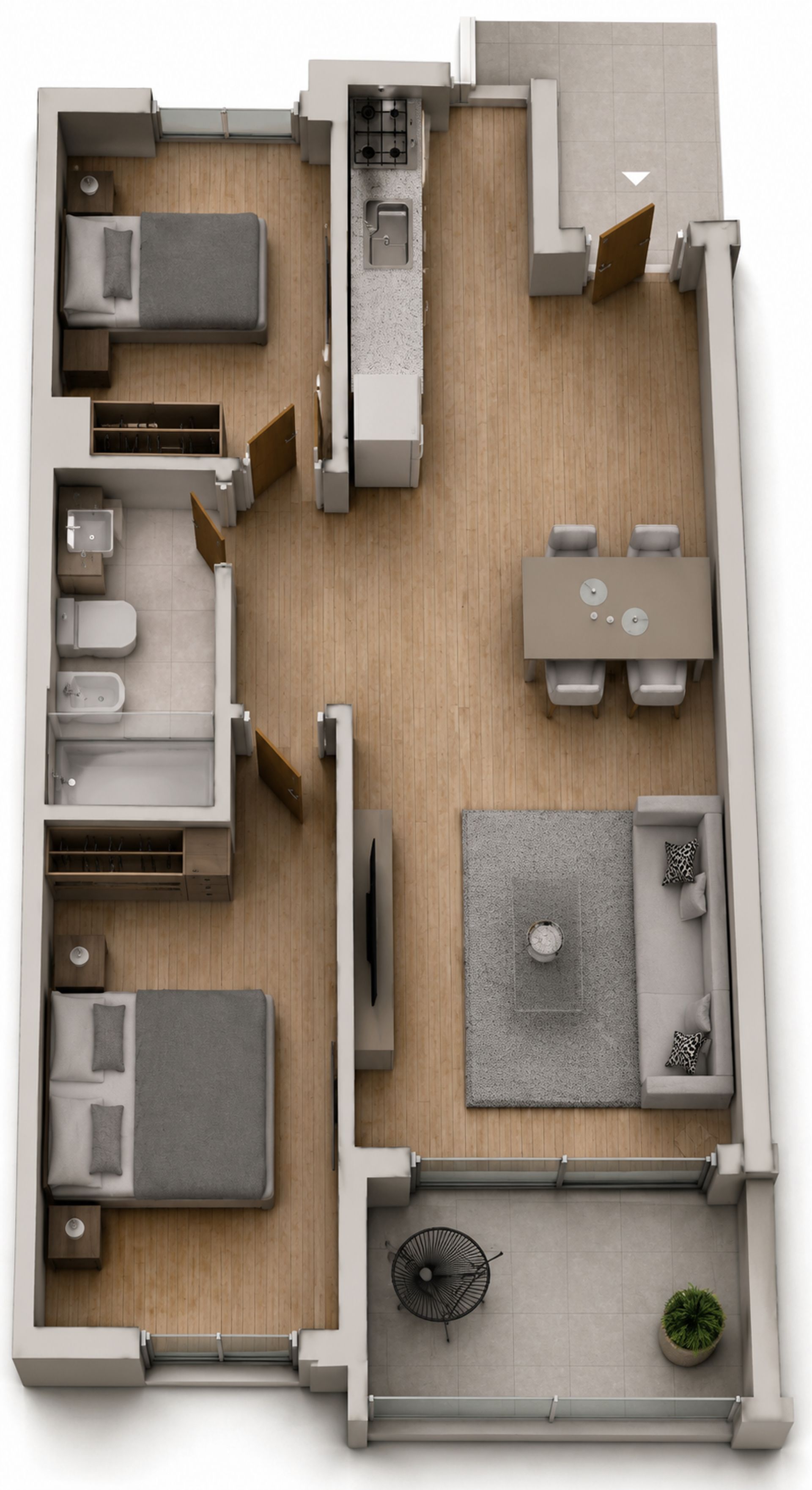 VENTA APARTAMENTO 2 DORMITORIO INTERIOR - CORDON - 12